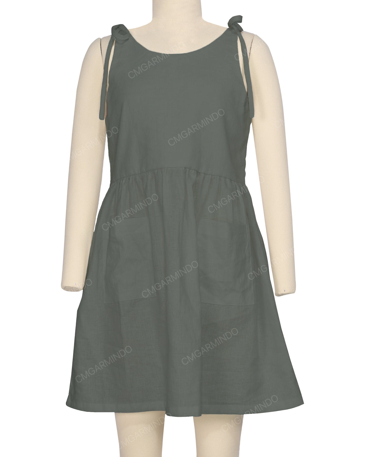 Tie Shoulder Mini Dress