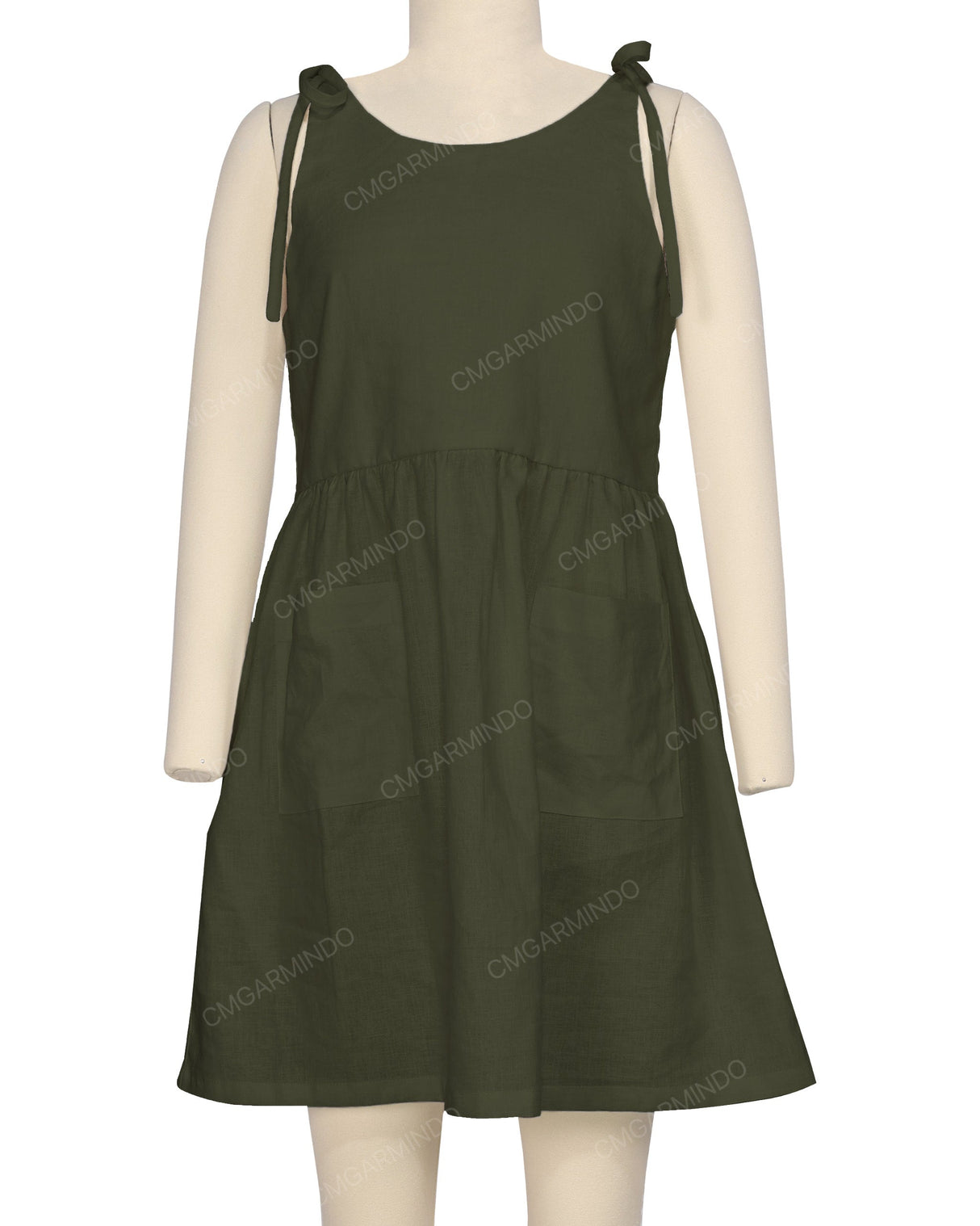 Tie Shoulder Mini Dress