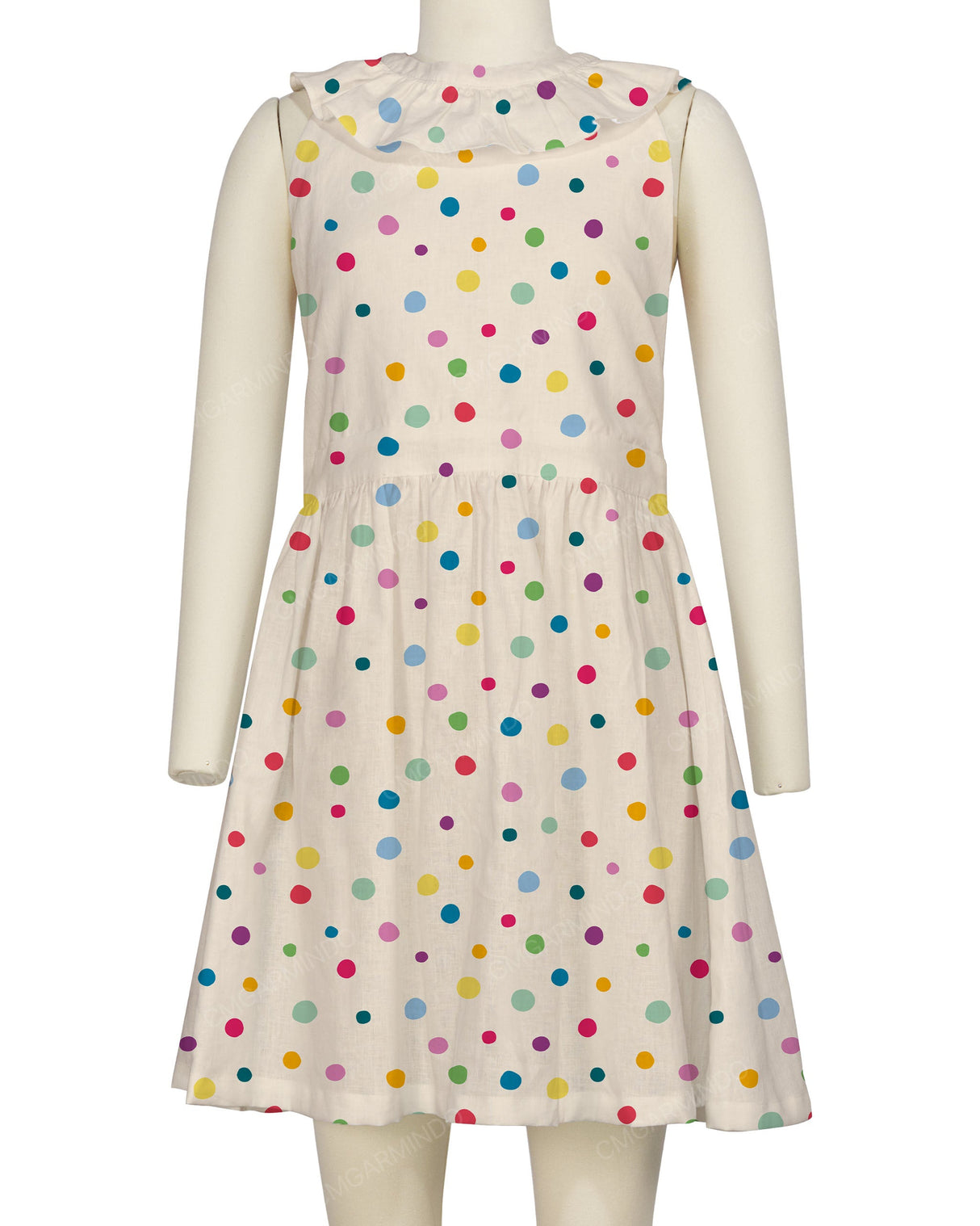 Ruffle Neck Halter Tie Dress