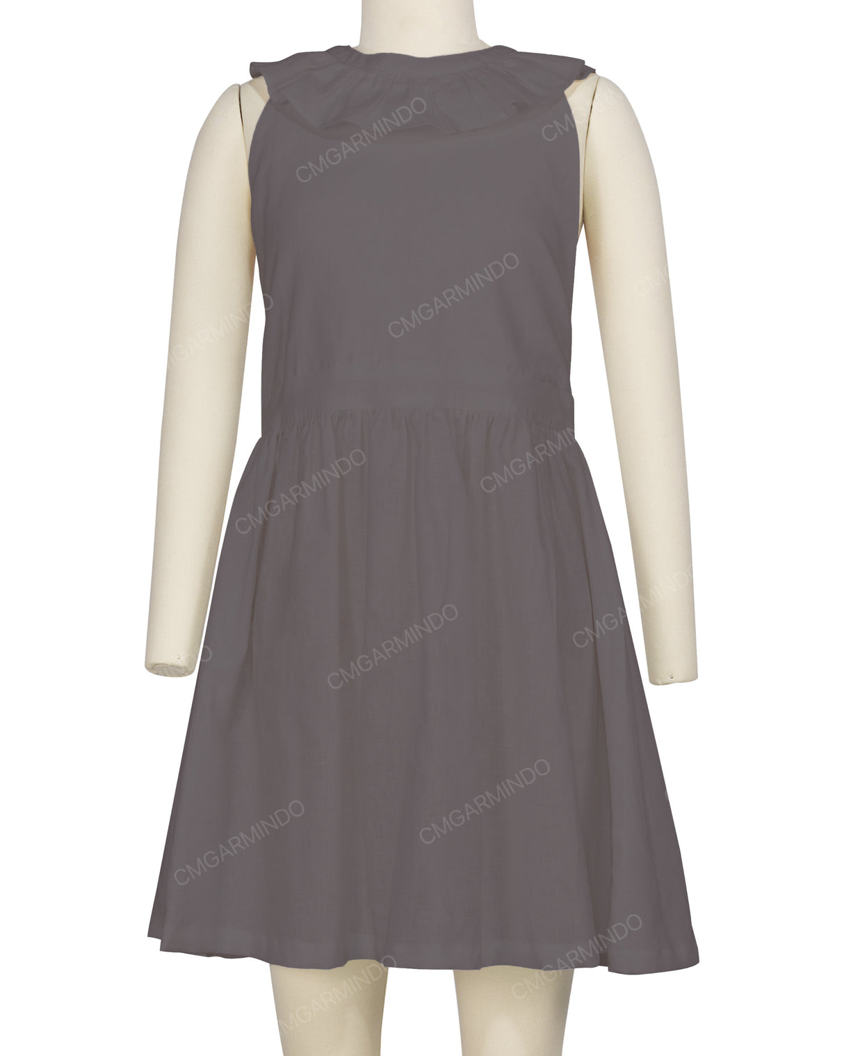 Ruffle Neck Halter Tie Dress