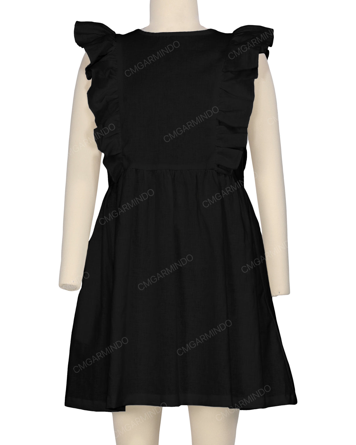 Sleeveless Side Frill Dress
