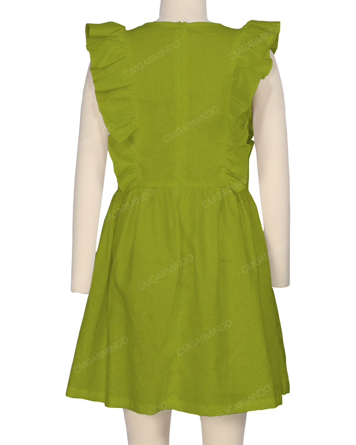 Sleeveless Side Frill Dress