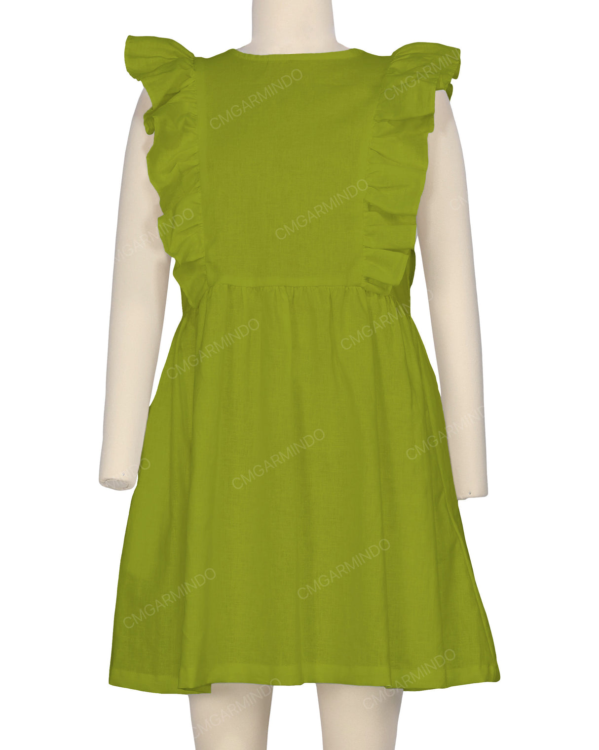 Sleeveless Side Frill Dress