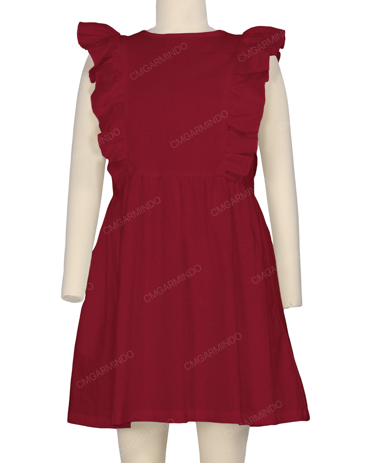 Sleeveless Side Frill Dress