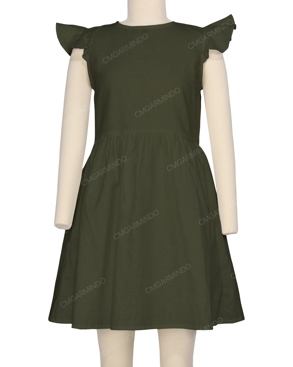 Frill Sleeve Dress