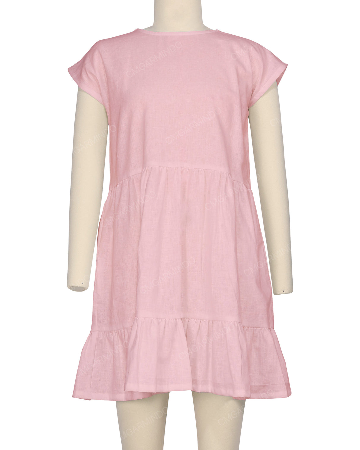 Cap Sleeve Ruffle Dress