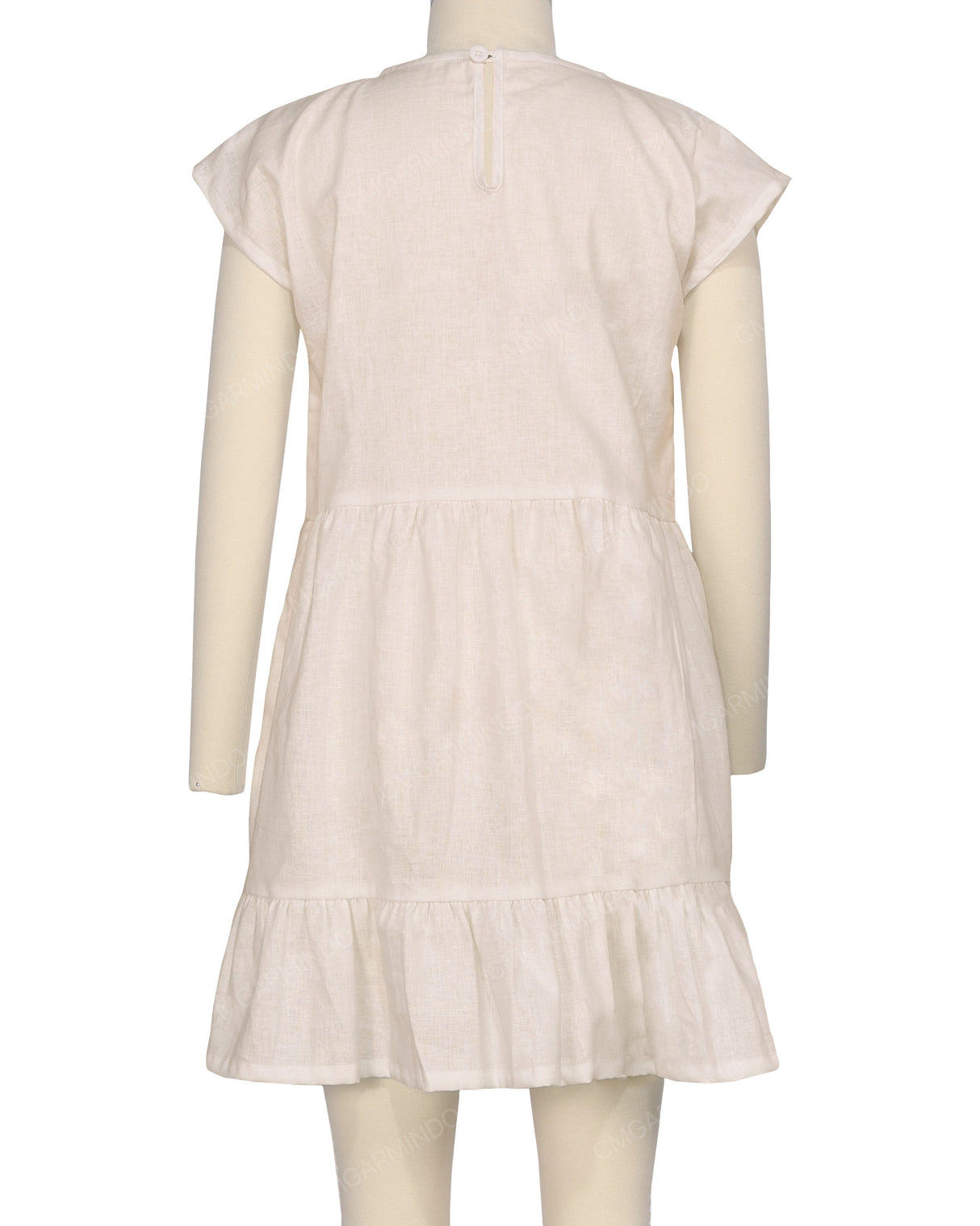 Cap Sleeve Ruffle Dress