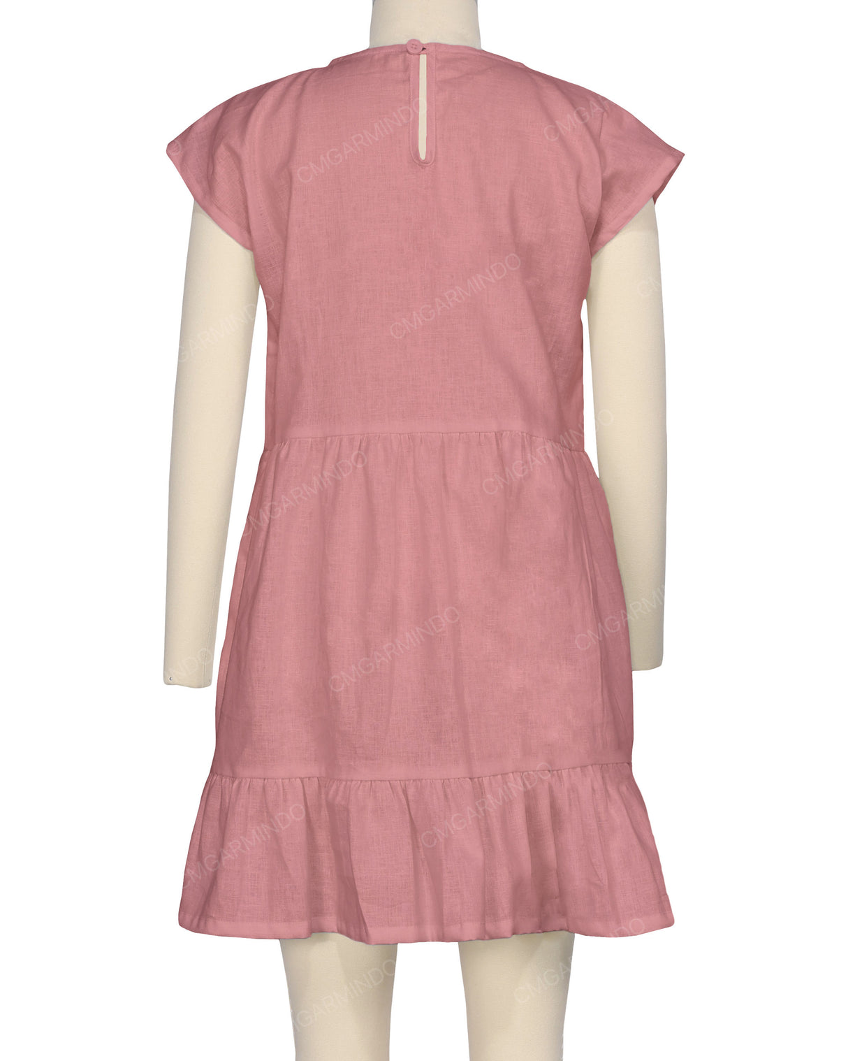 Cap Sleeve Ruffle Dress