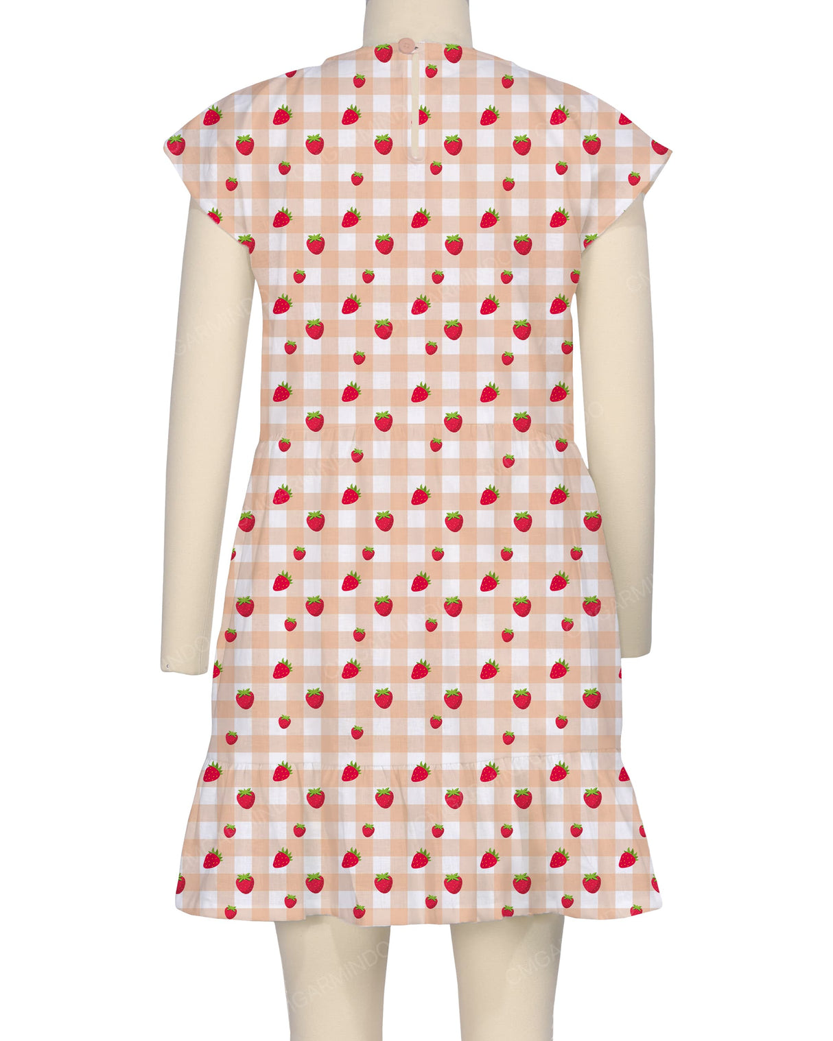 Cap Sleeve Ruffle Dress
