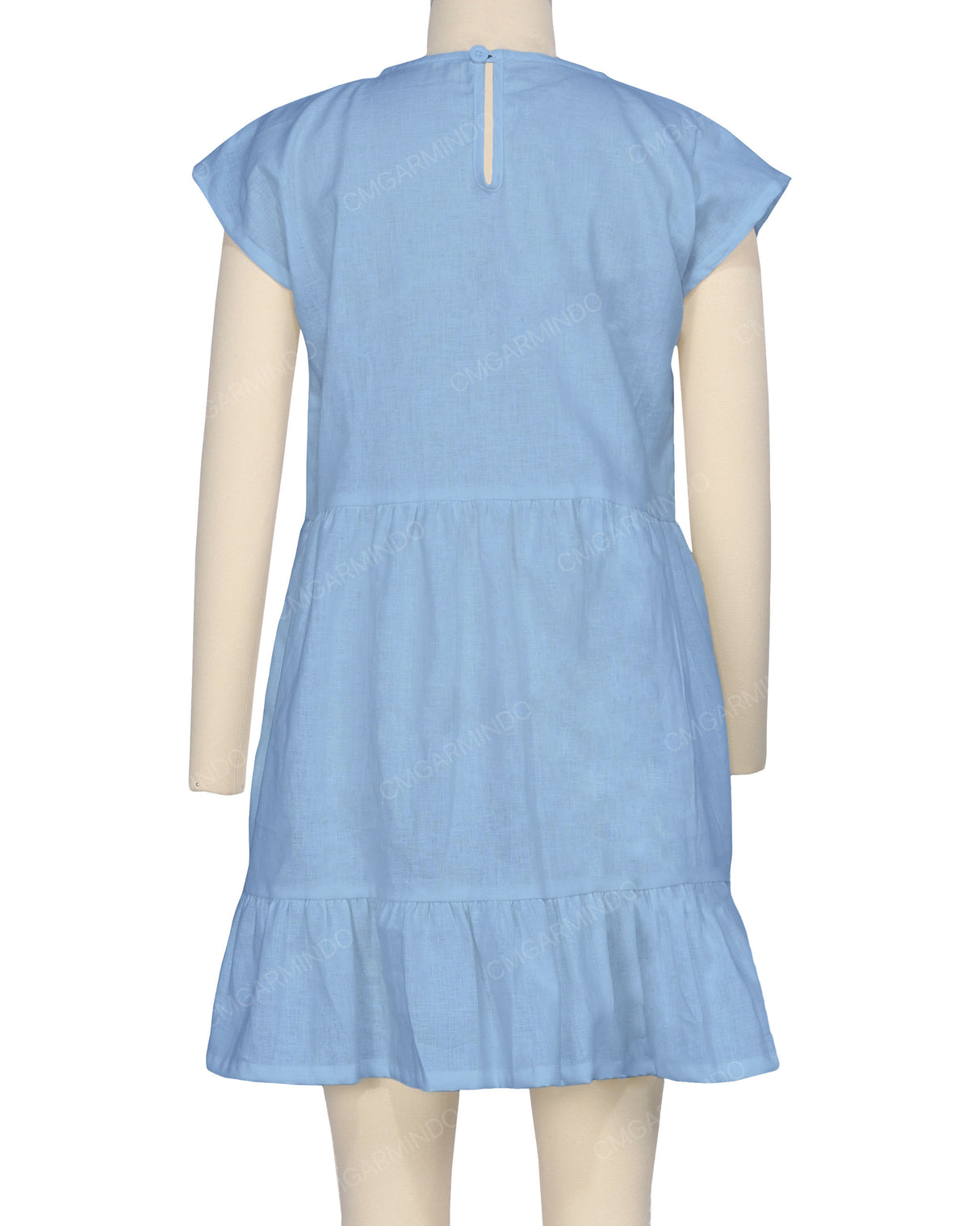 Cap Sleeve Ruffle Dress