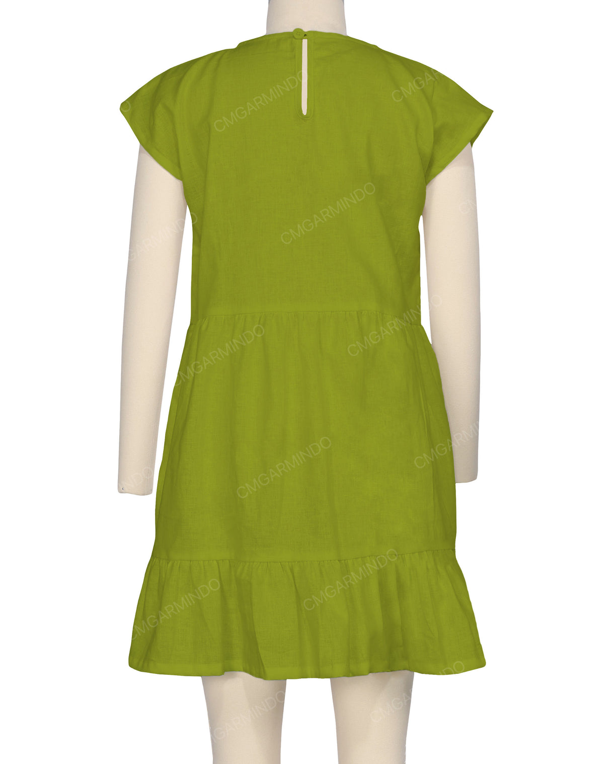 Cap Sleeve Ruffle Dress