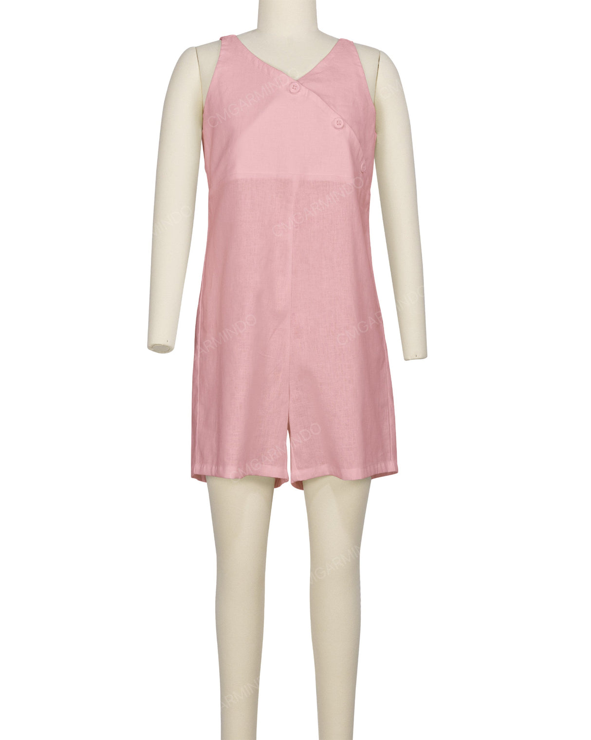 Wrap Front Shirred Back Romper