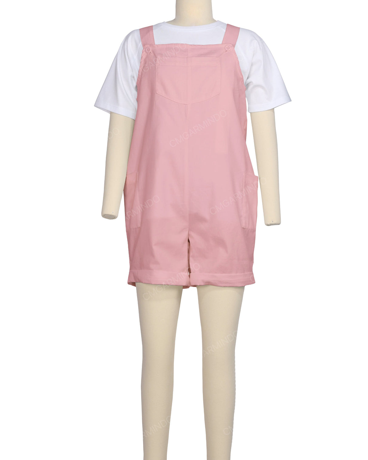 Wide Strap Overall Romper
