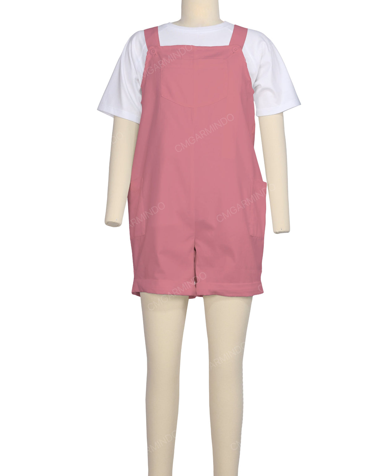 Wide Strap Overall Romper