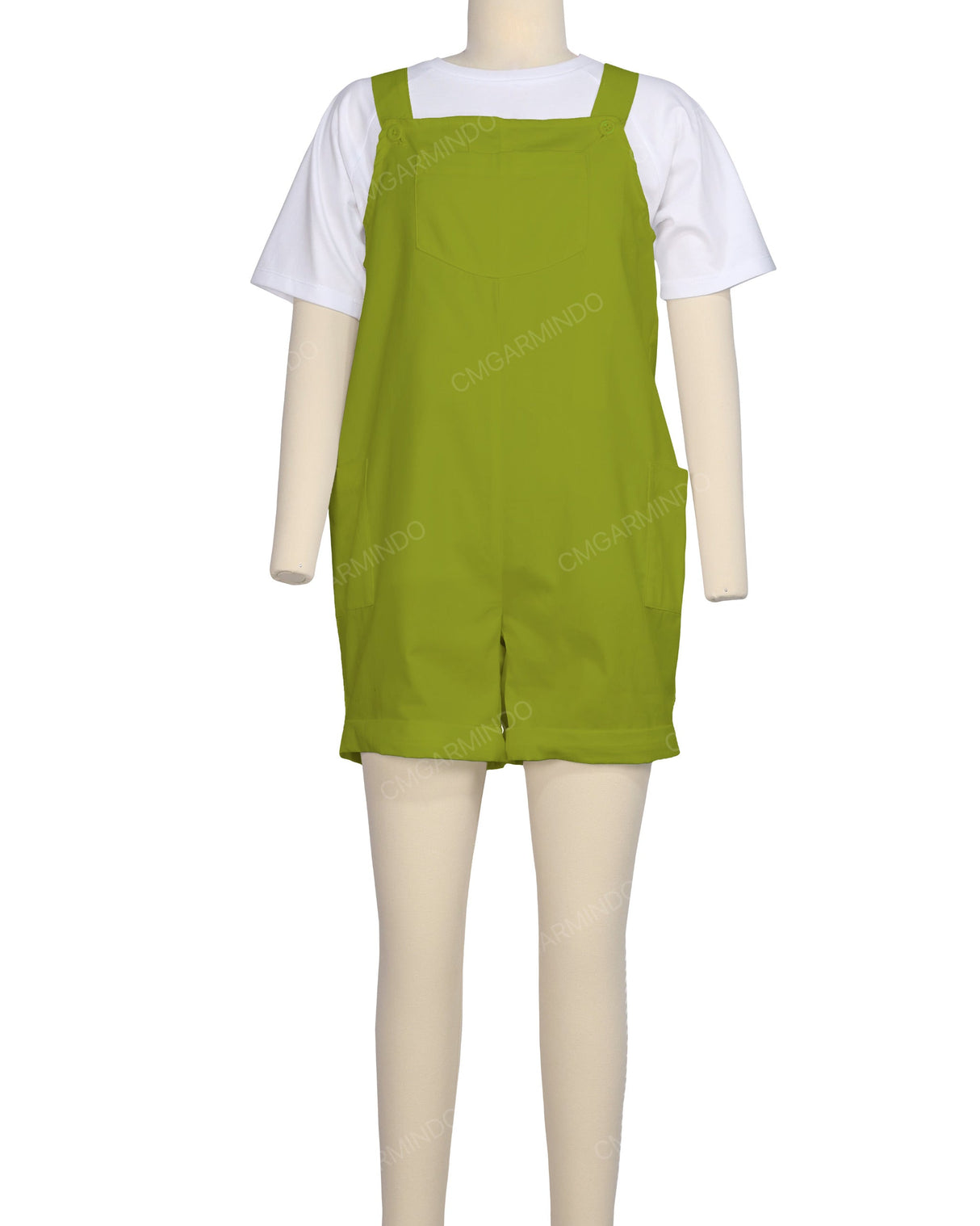 Wide Strap Overall Romper