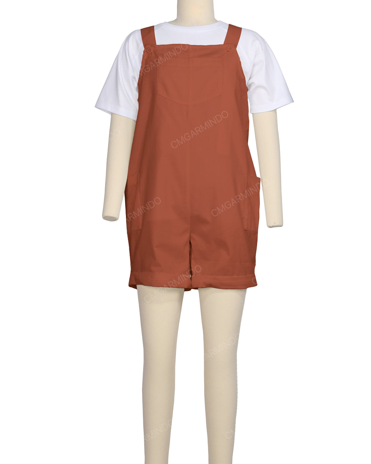 Wide Strap Overall Romper