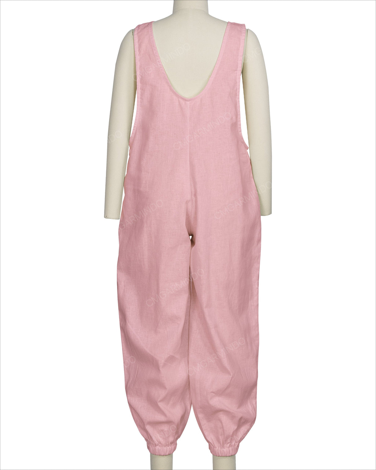 Elastic Hem Relax Overalls