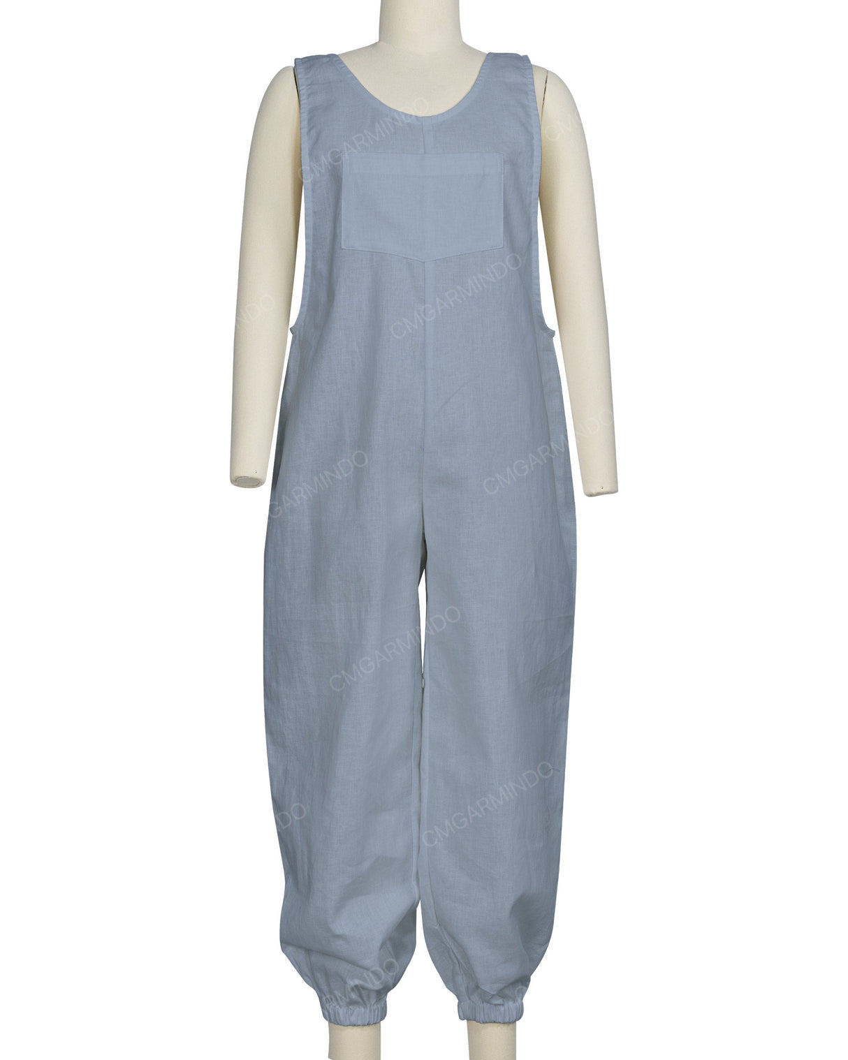 Elastic Hem Relax Overalls