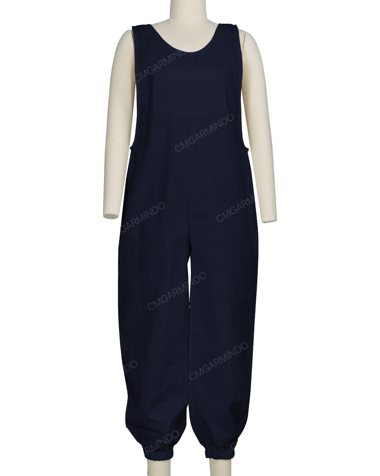 Elastic Hem Relax Overalls