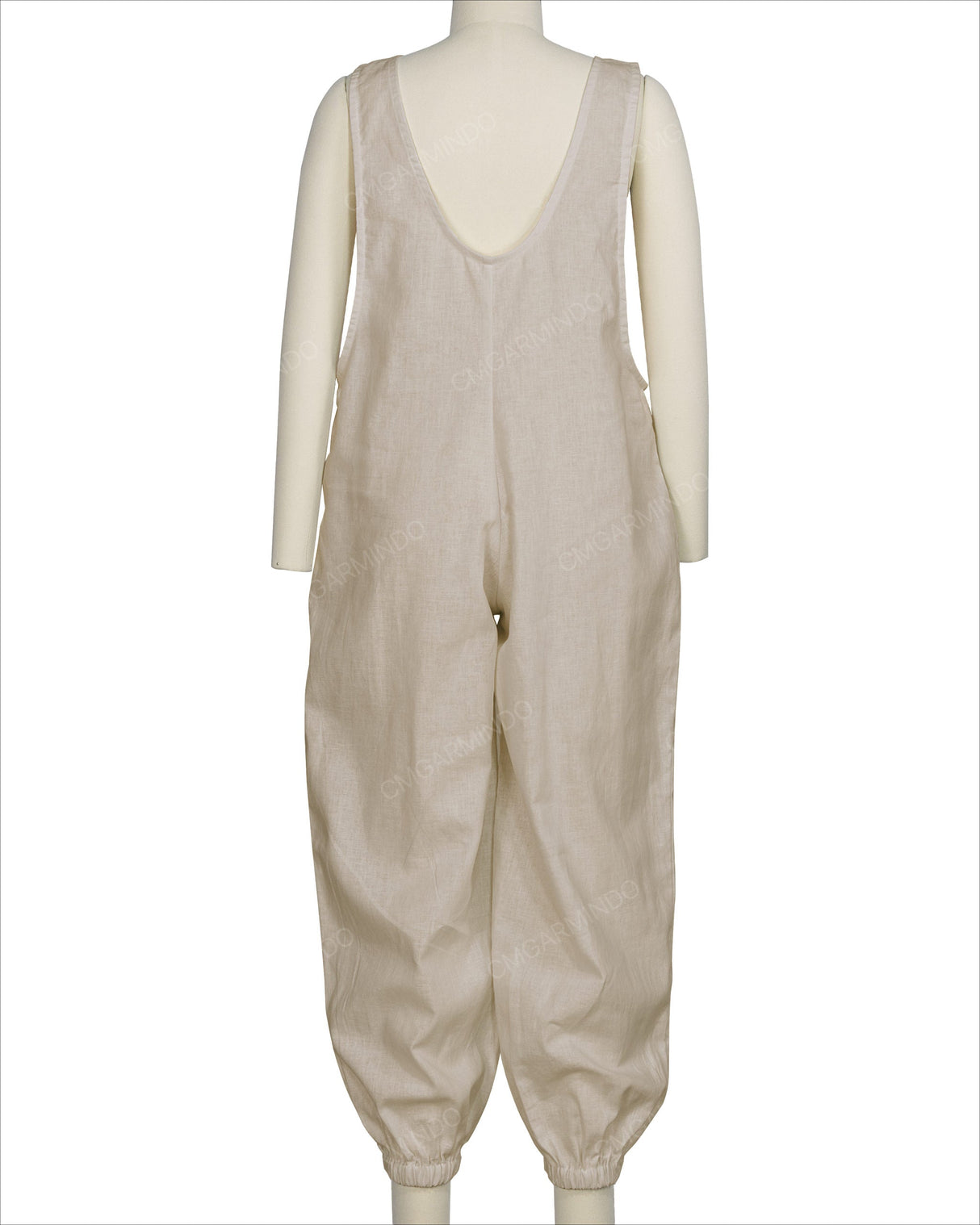 Elastic Hem Relax Overalls
