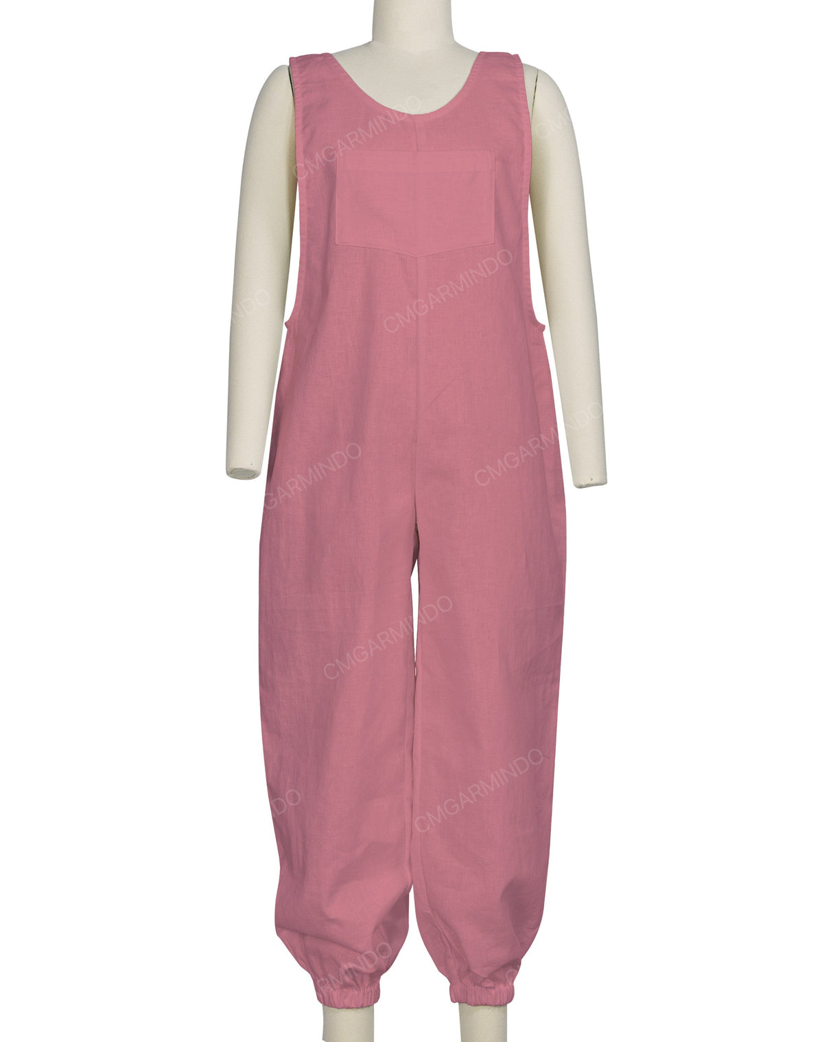 Elastic Hem Relax Overalls