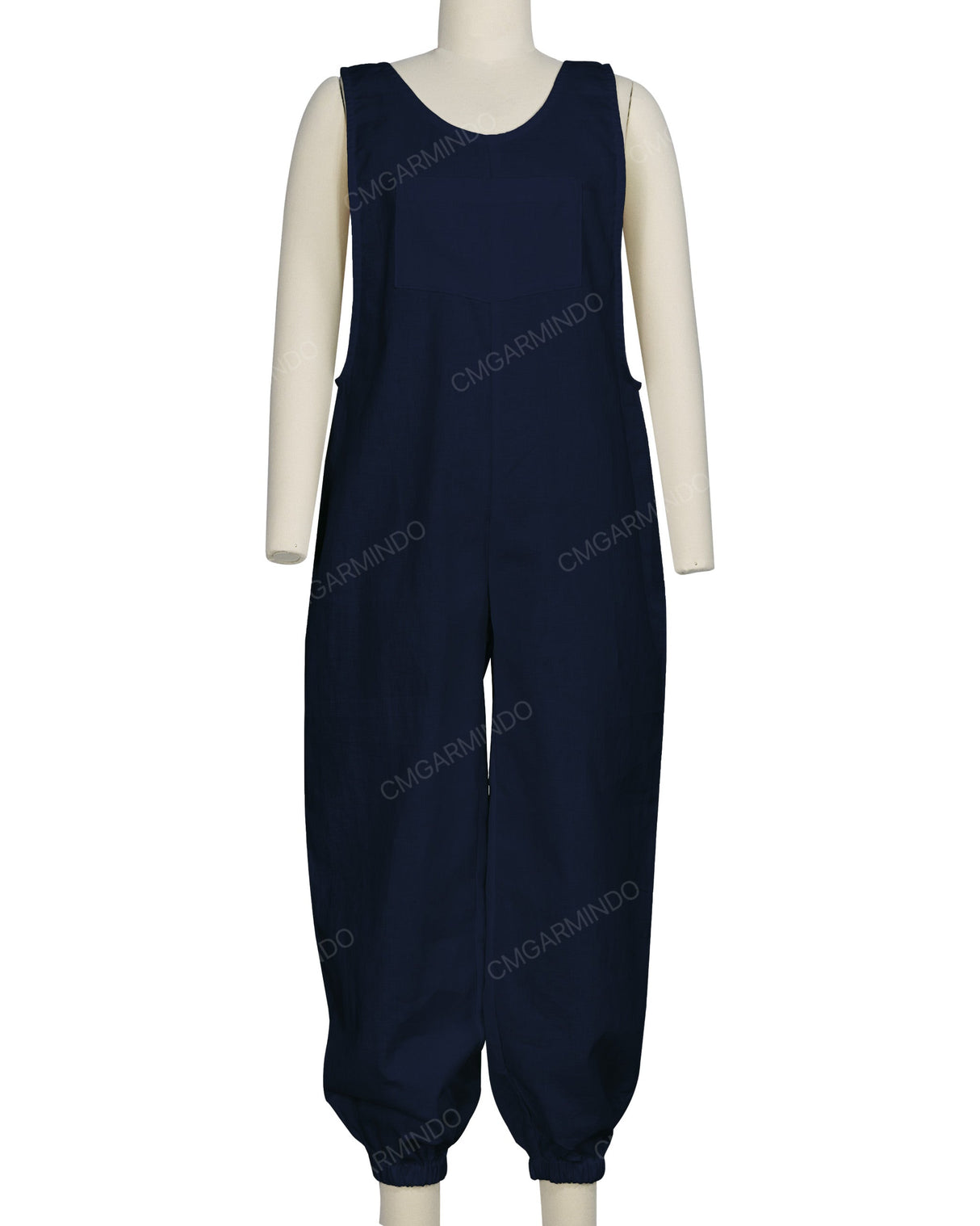 Elastic Hem Relax Overalls