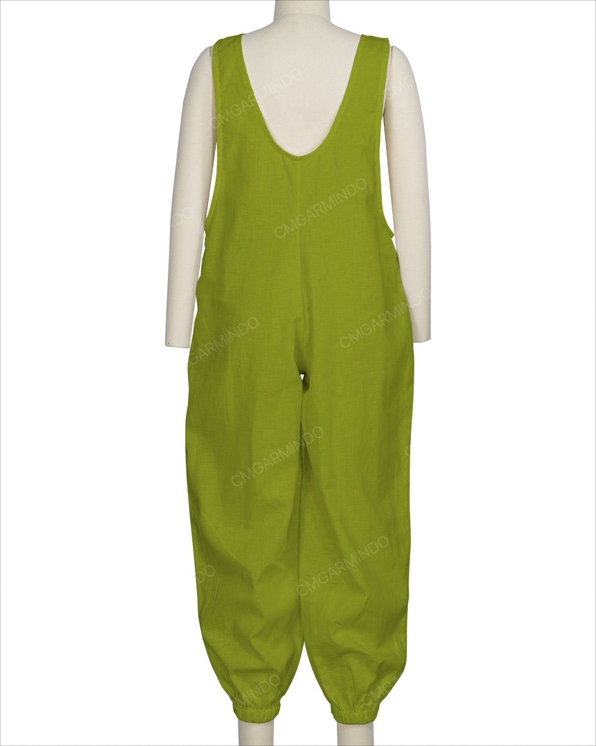 Elastic Hem Relax Overalls