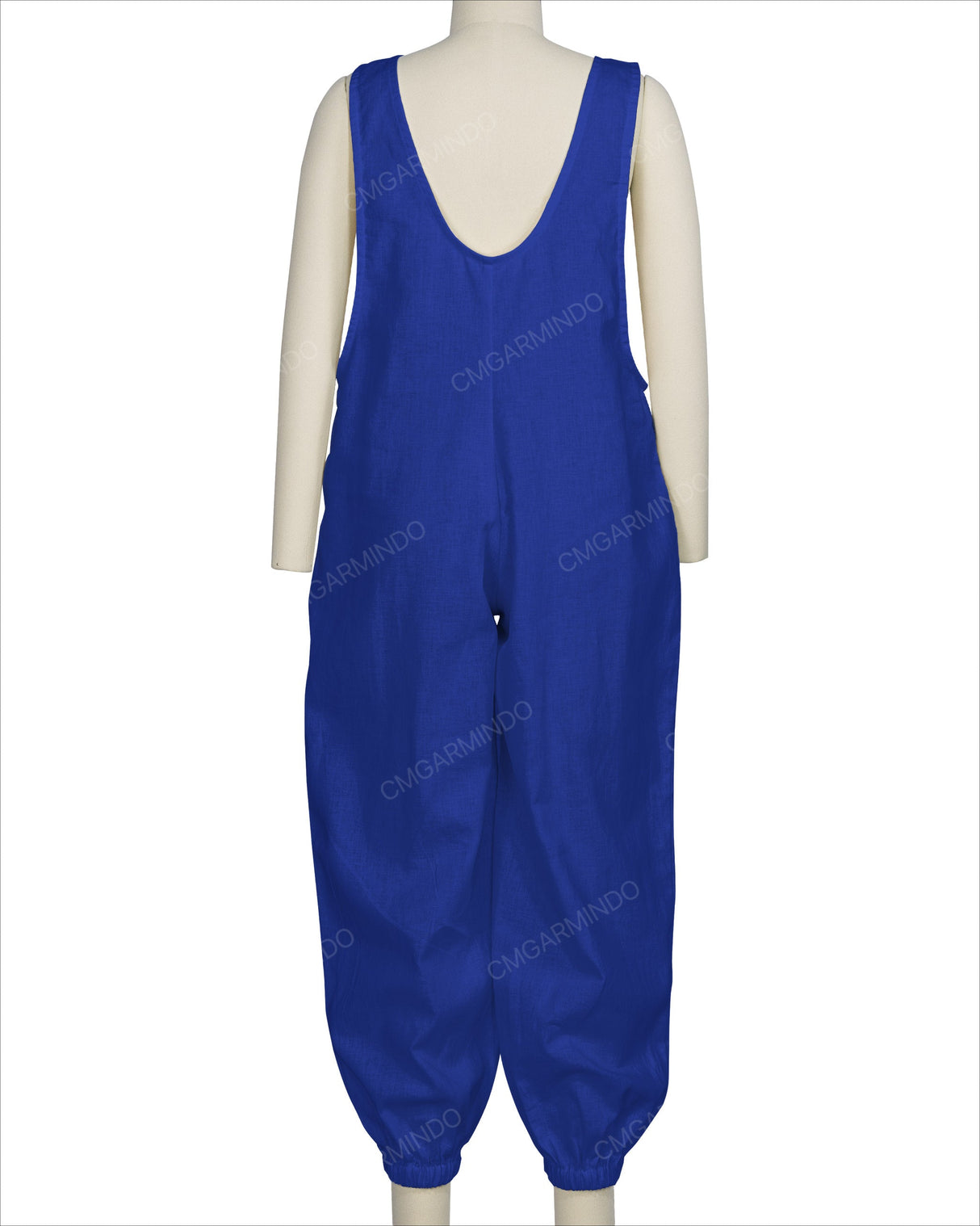 Elastic Hem Relax Overalls