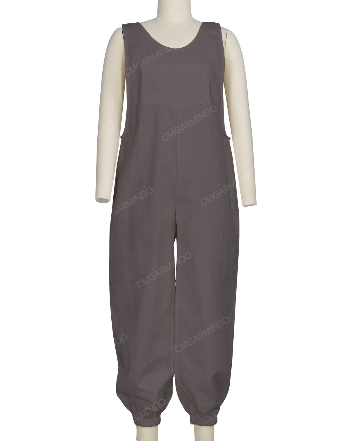 Elastic Hem Relax Overalls