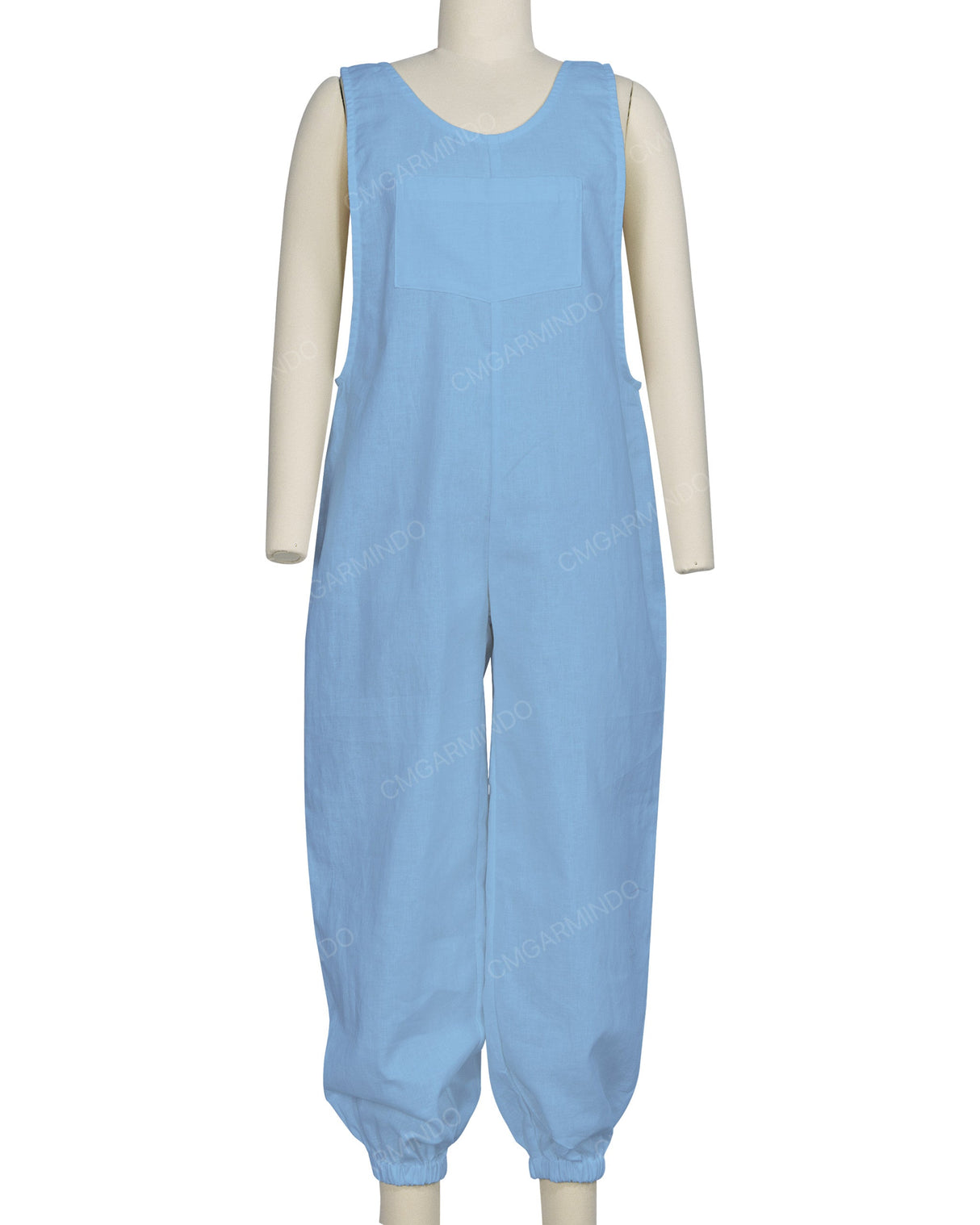 Elastic Hem Relax Overalls