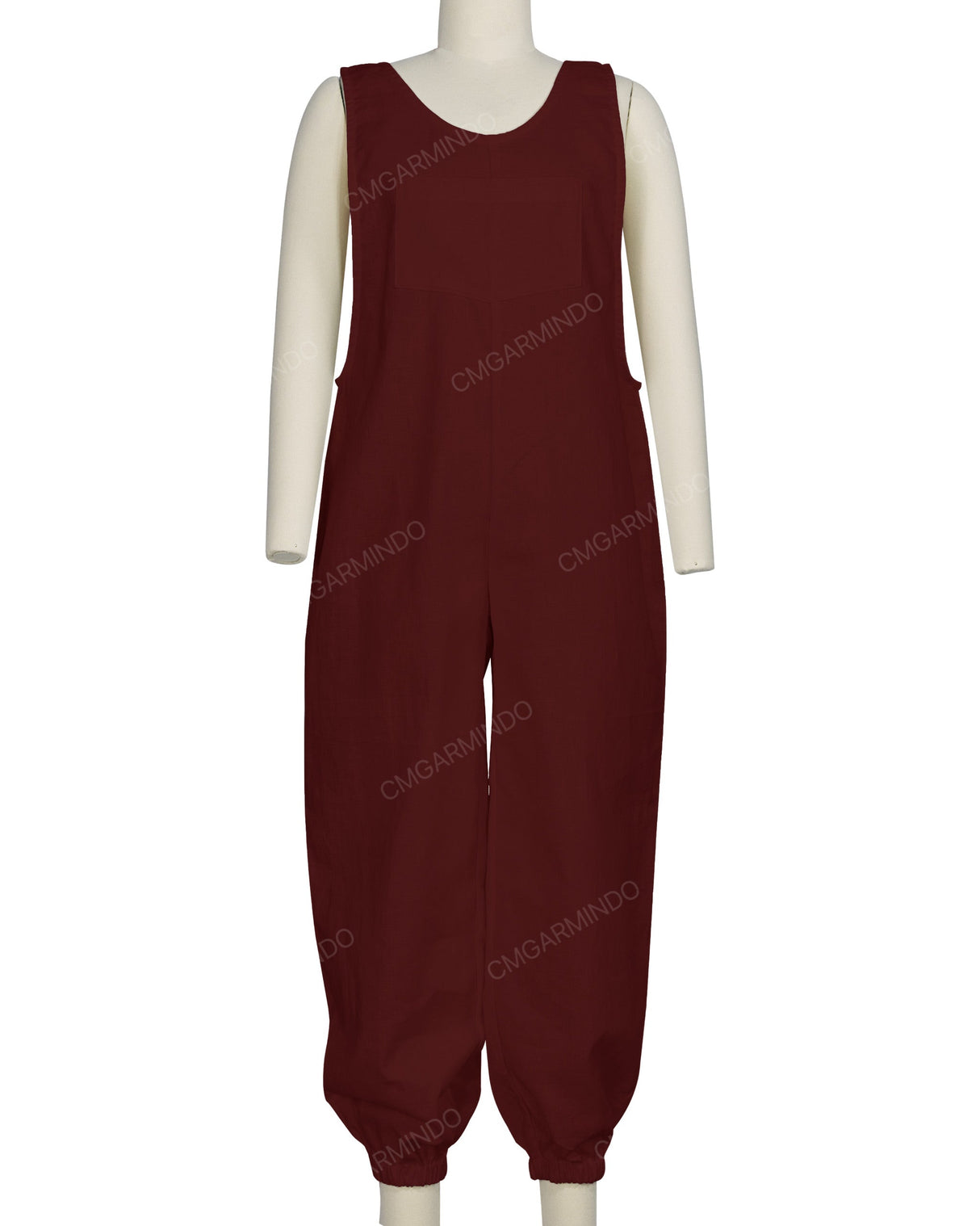 Elastic Hem Relax Overalls
