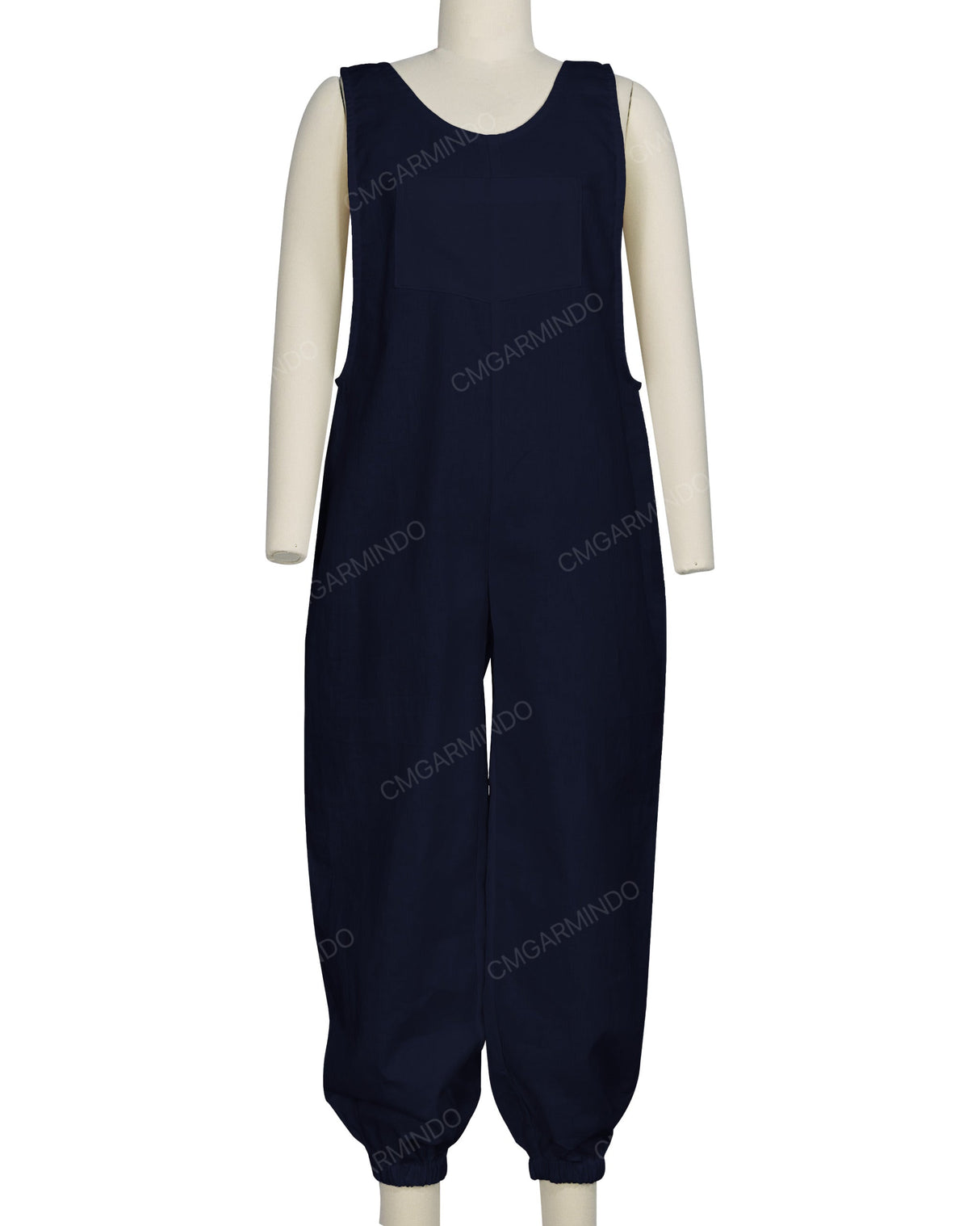 Elastic Hem Relax Overalls