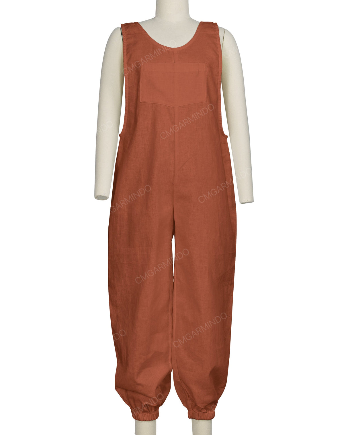 Elastic Hem Relax Overalls