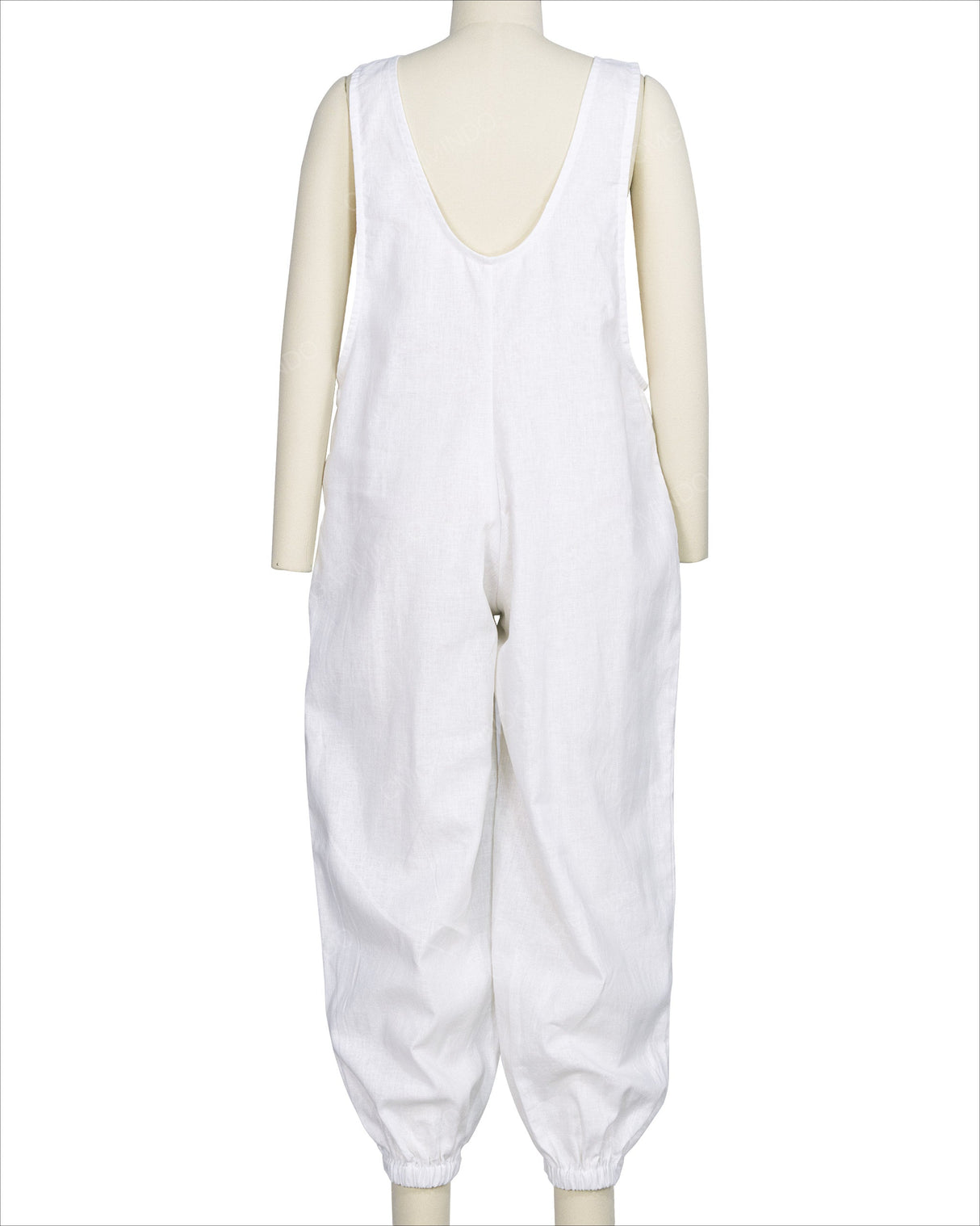 Elastic Hem Relax Overalls