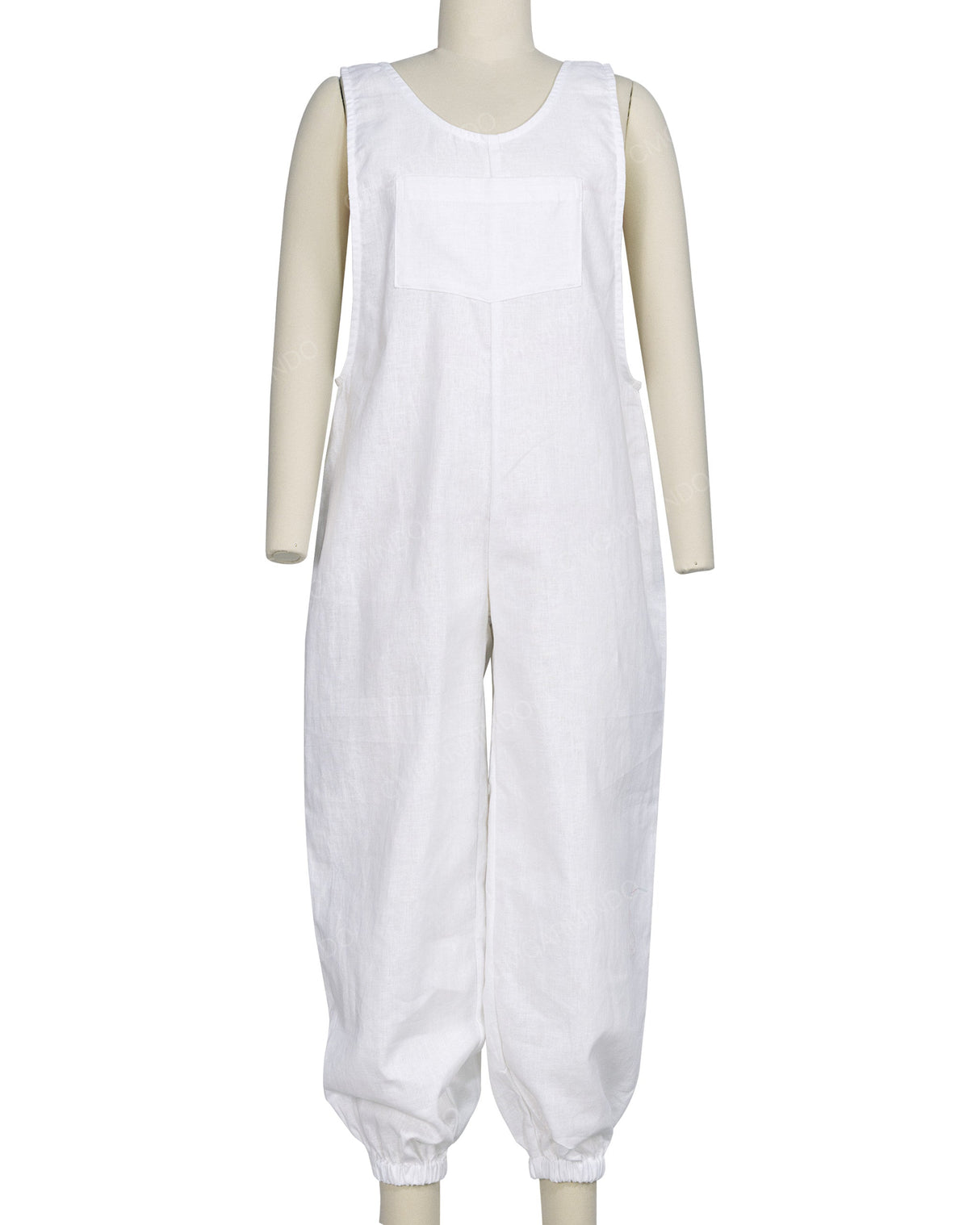 Elastic Hem Relax Overalls