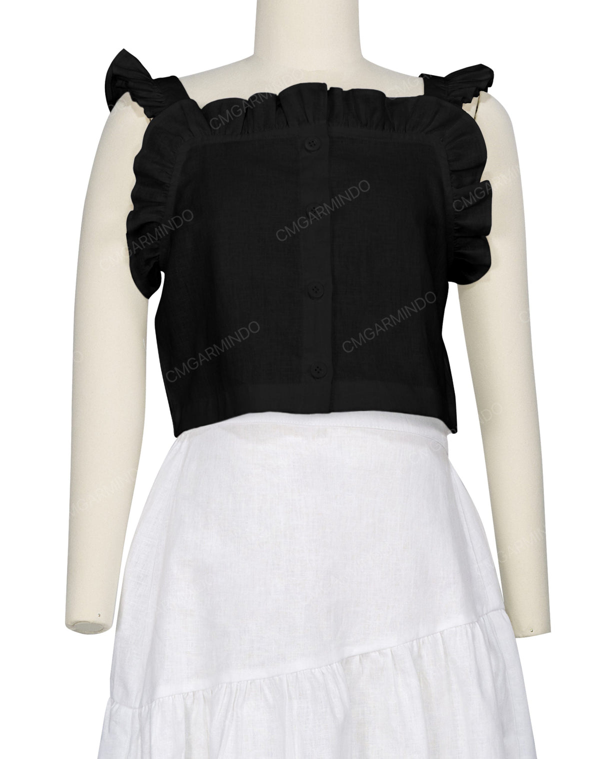 Ruffle Button Up Top