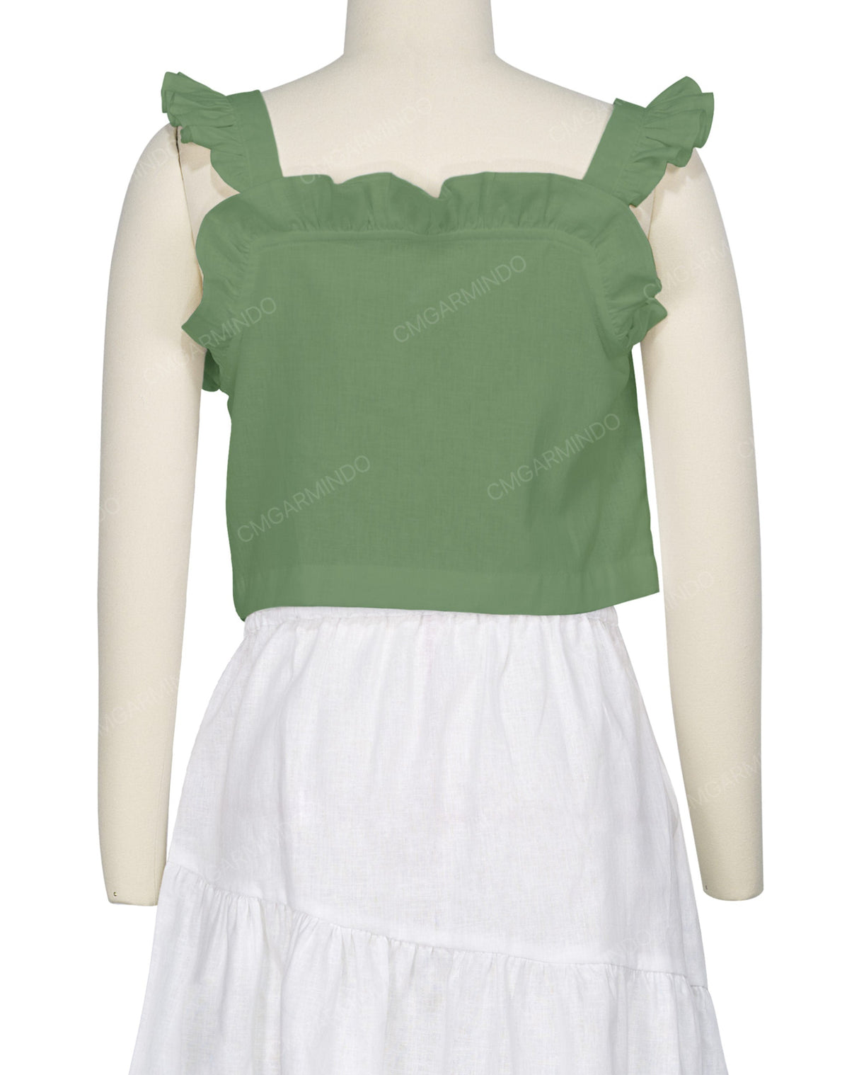 Ruffle Button Up Top