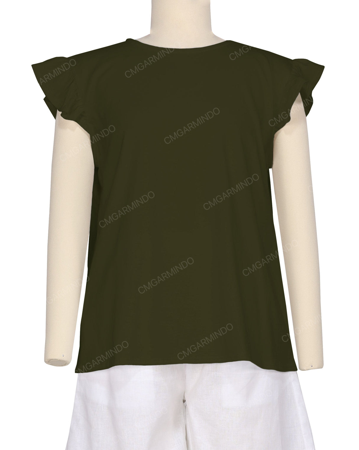 Frill Cap Sleeve Top