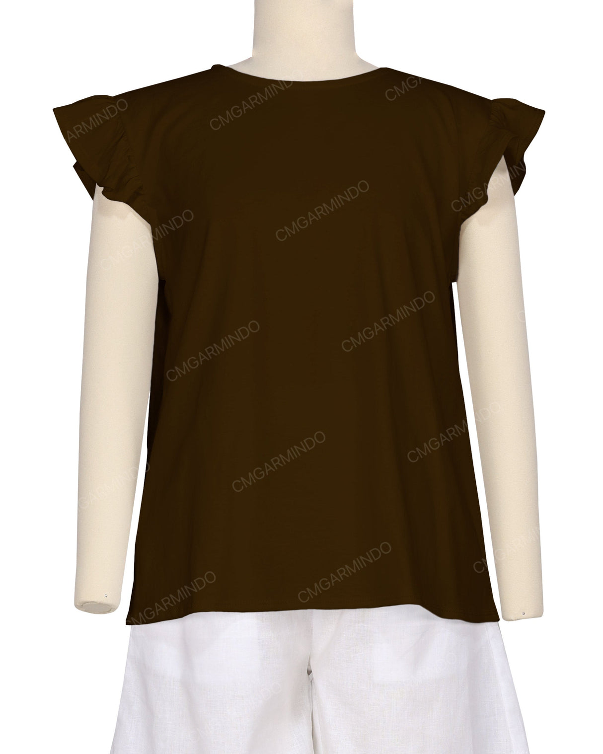 Frill Cap Sleeve Top