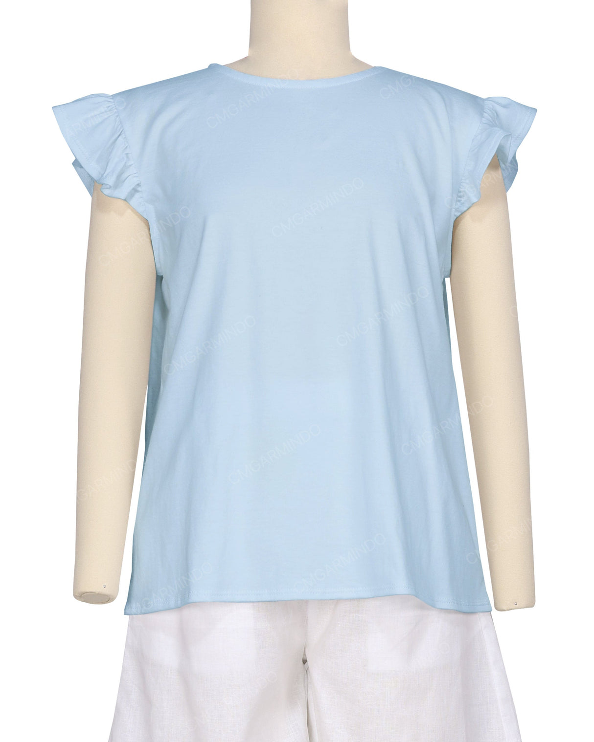 Puff Sleeve Boat Neck Top
