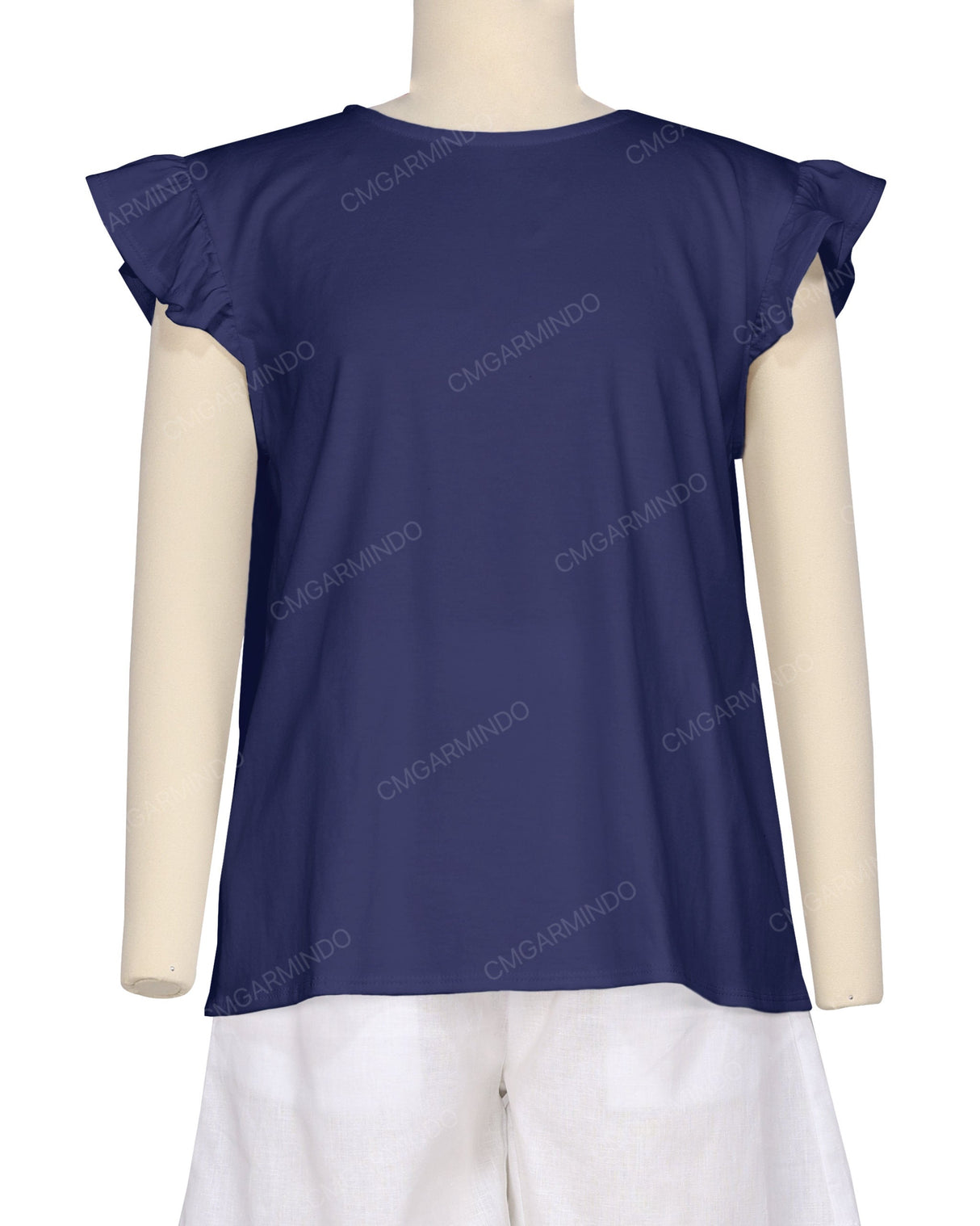 Puff Sleeve Boat Neck Top