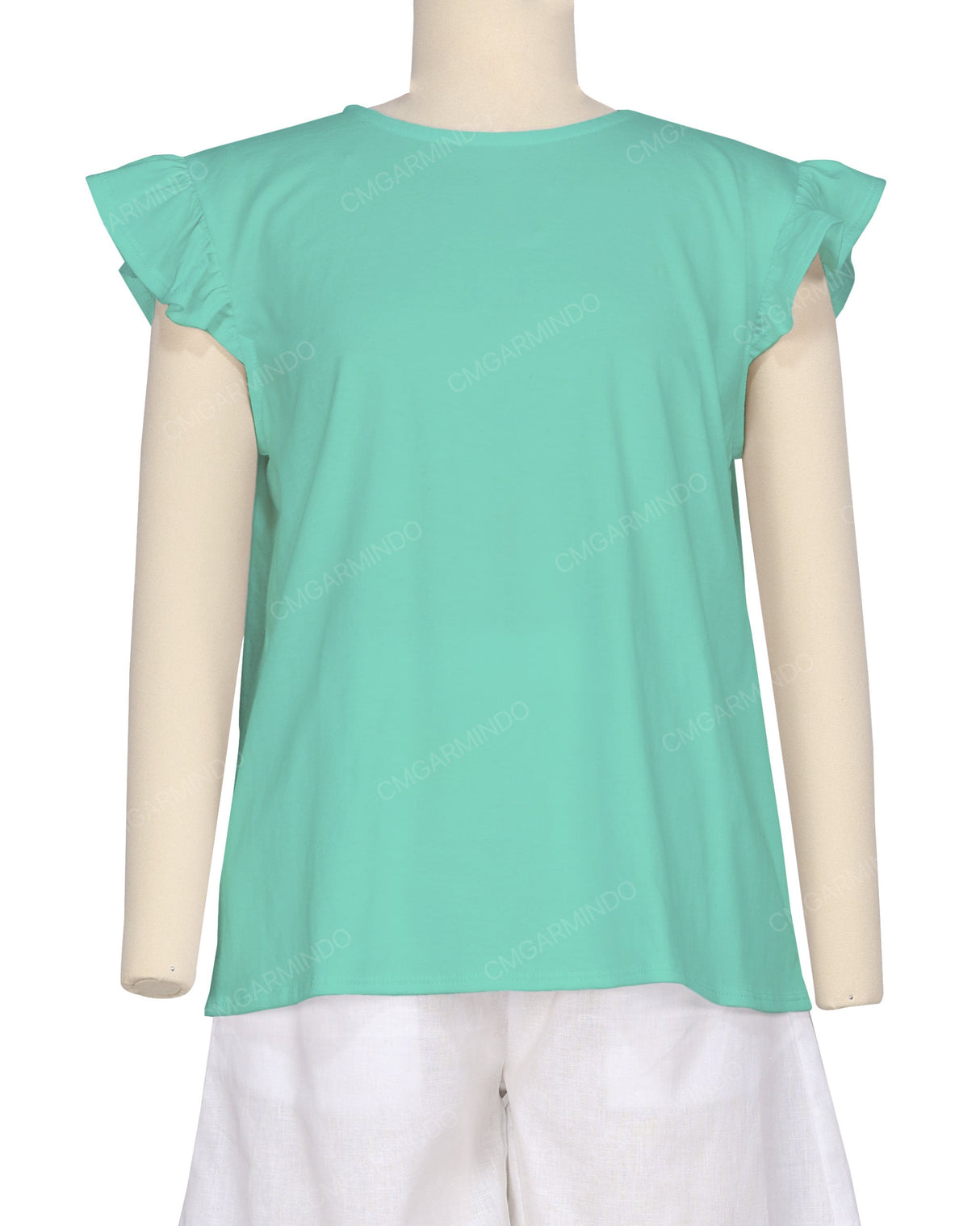 Puff Sleeve Boat Neck Top