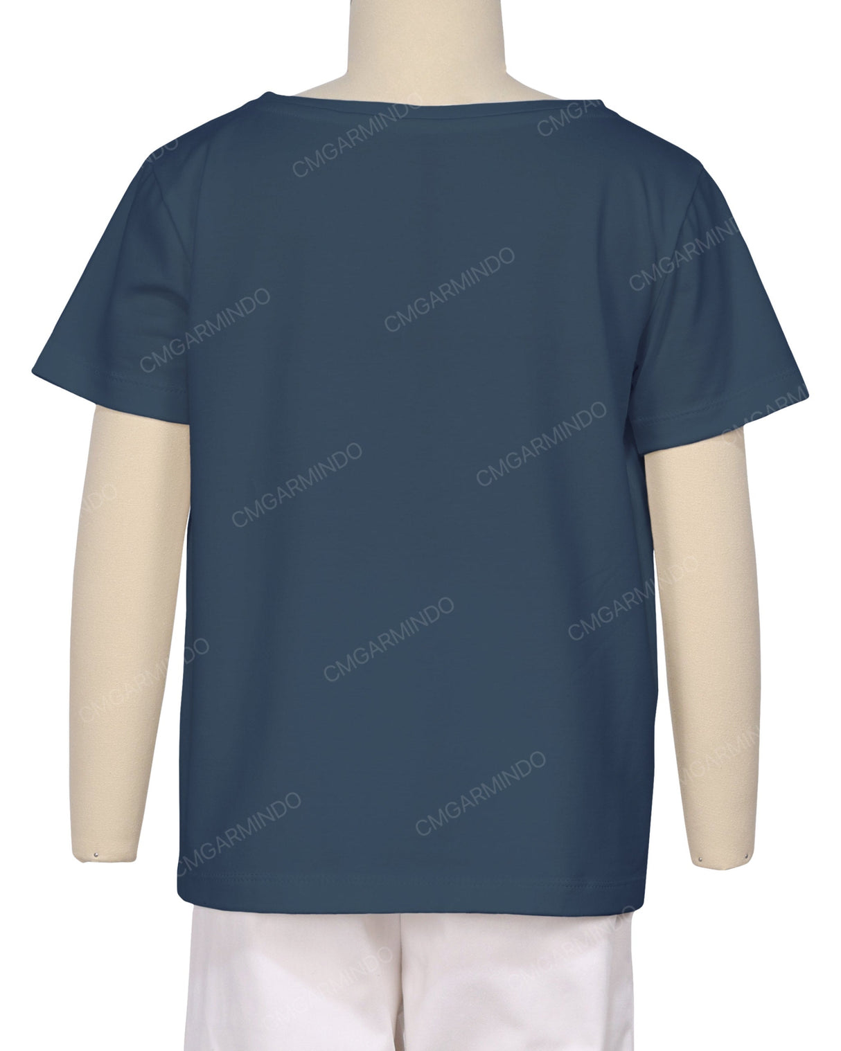 Relaxed Short Sleeve Boat Neck T-shirt
