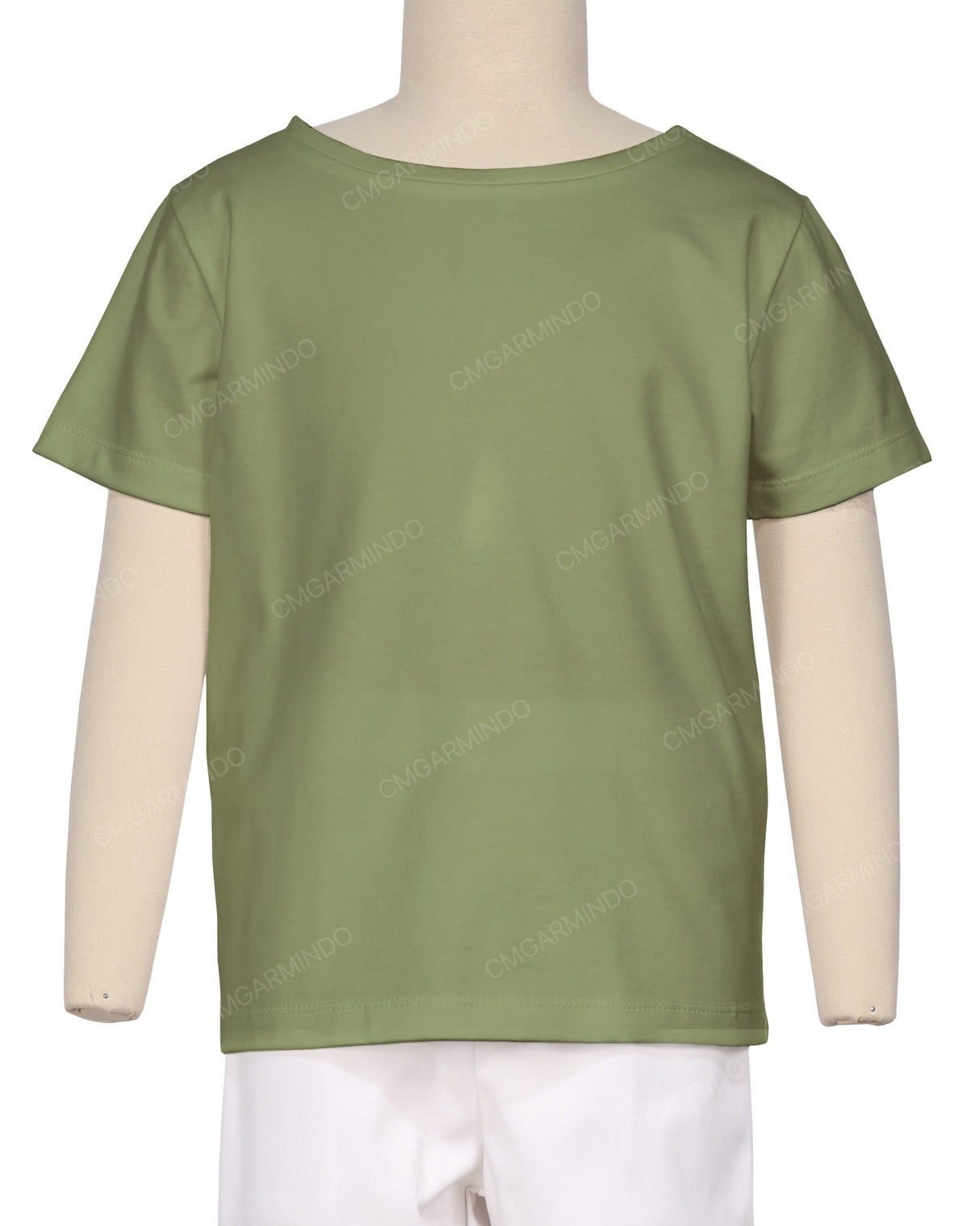 Relaxed Short Sleeve Boat Neck T-shirt