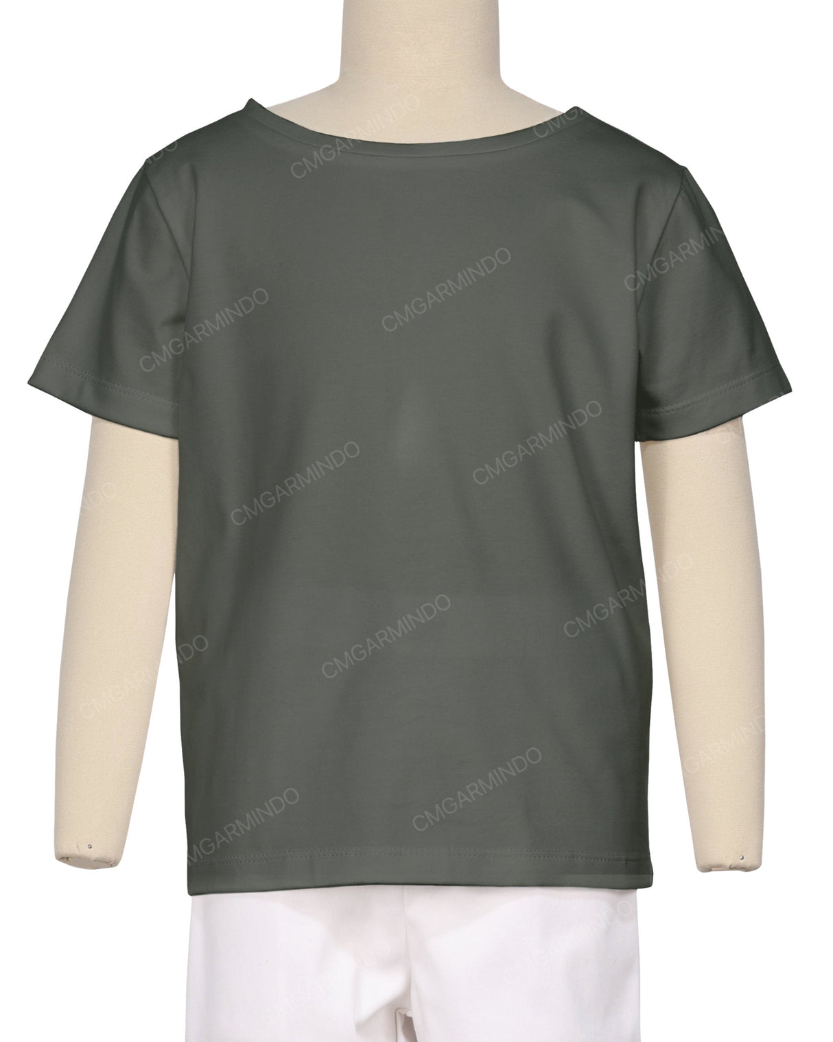 Relaxed Short Sleeve Boat Neck T-shirt