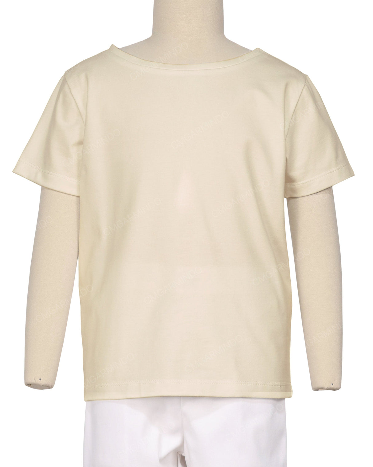 Relaxed Short Sleeve Boat Neck T-shirt