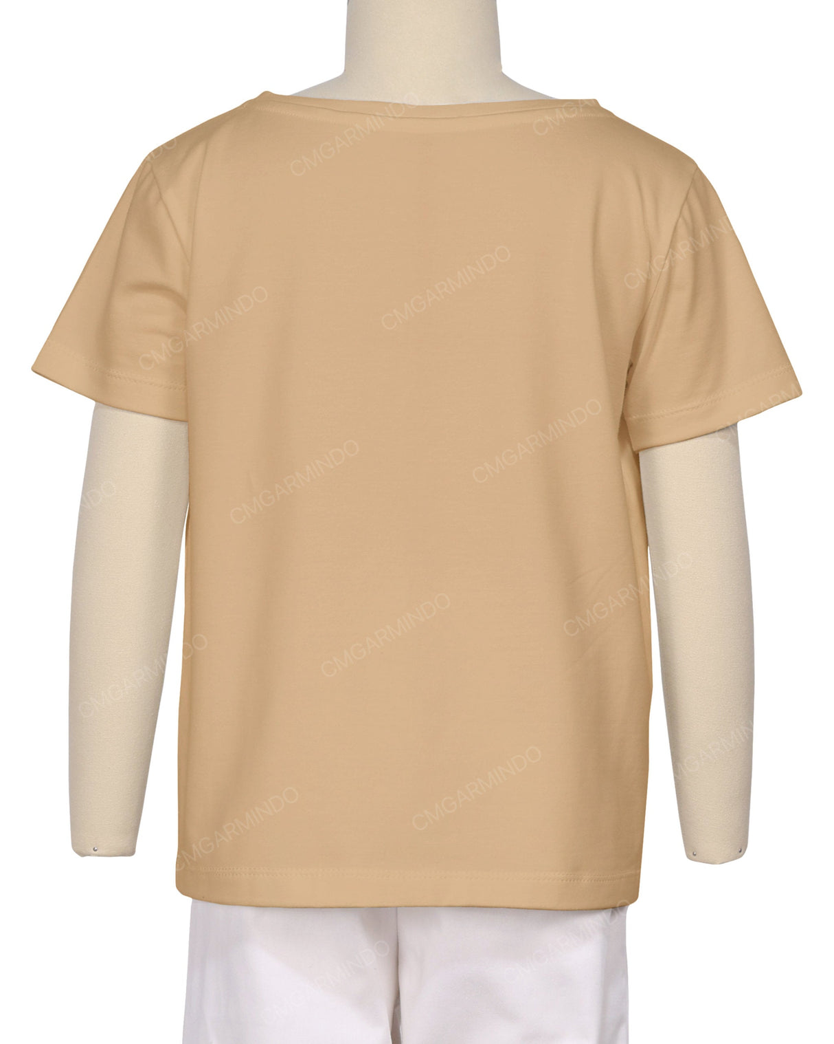Relaxed Short Sleeve Boat Neck T-shirt