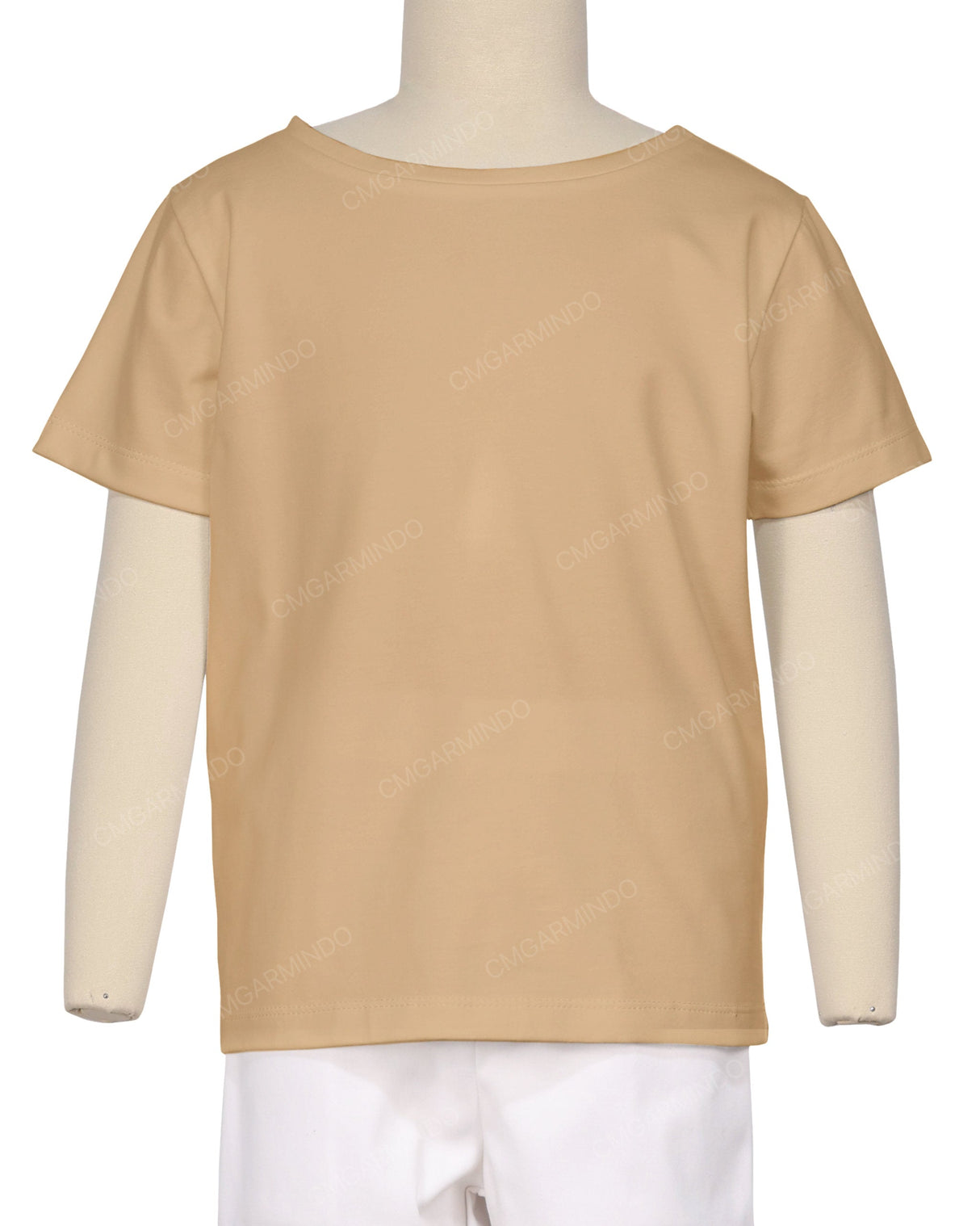Relaxed Short Sleeve Boat Neck T-shirt
