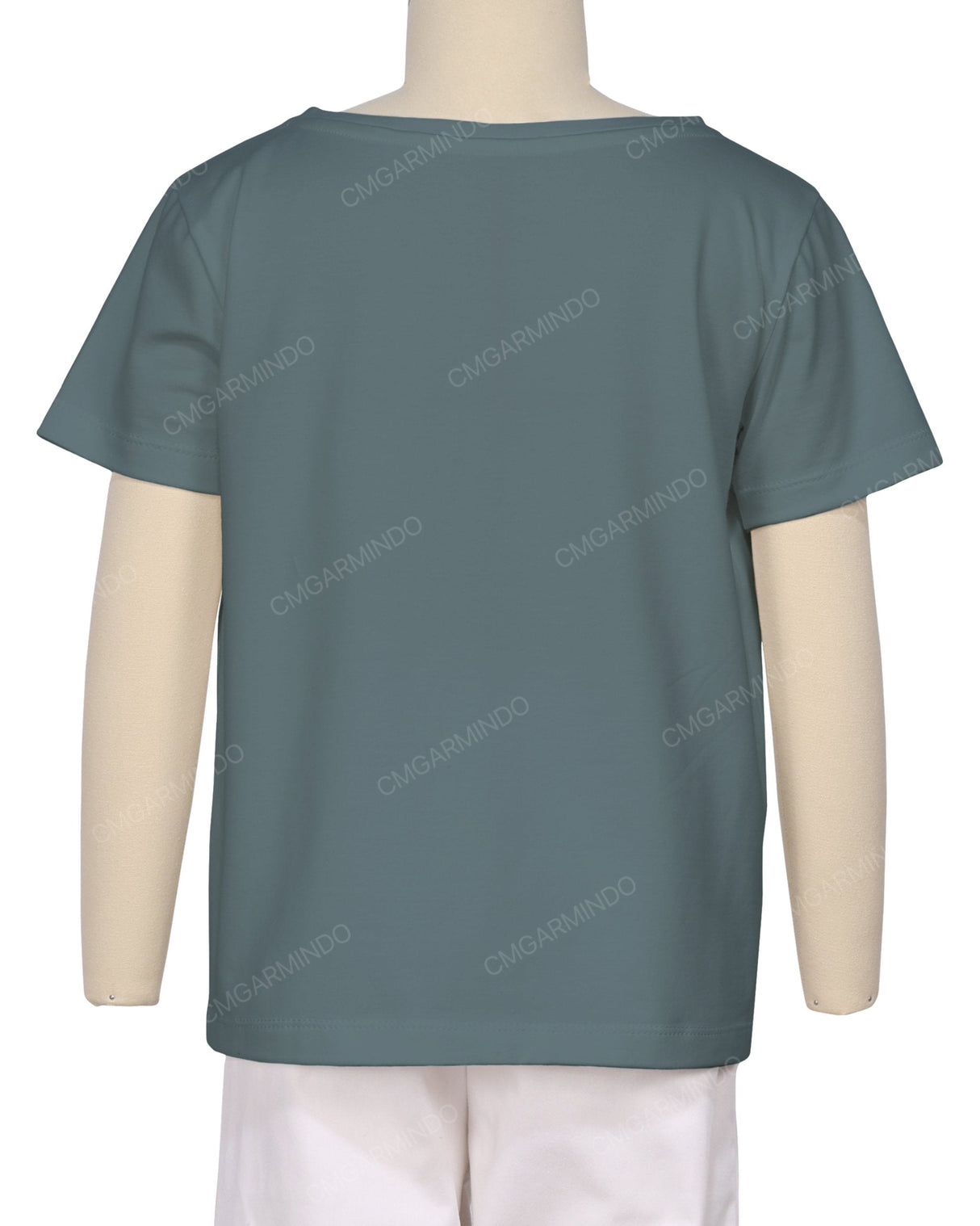Relaxed Short Sleeve Boat Neck T-shirt