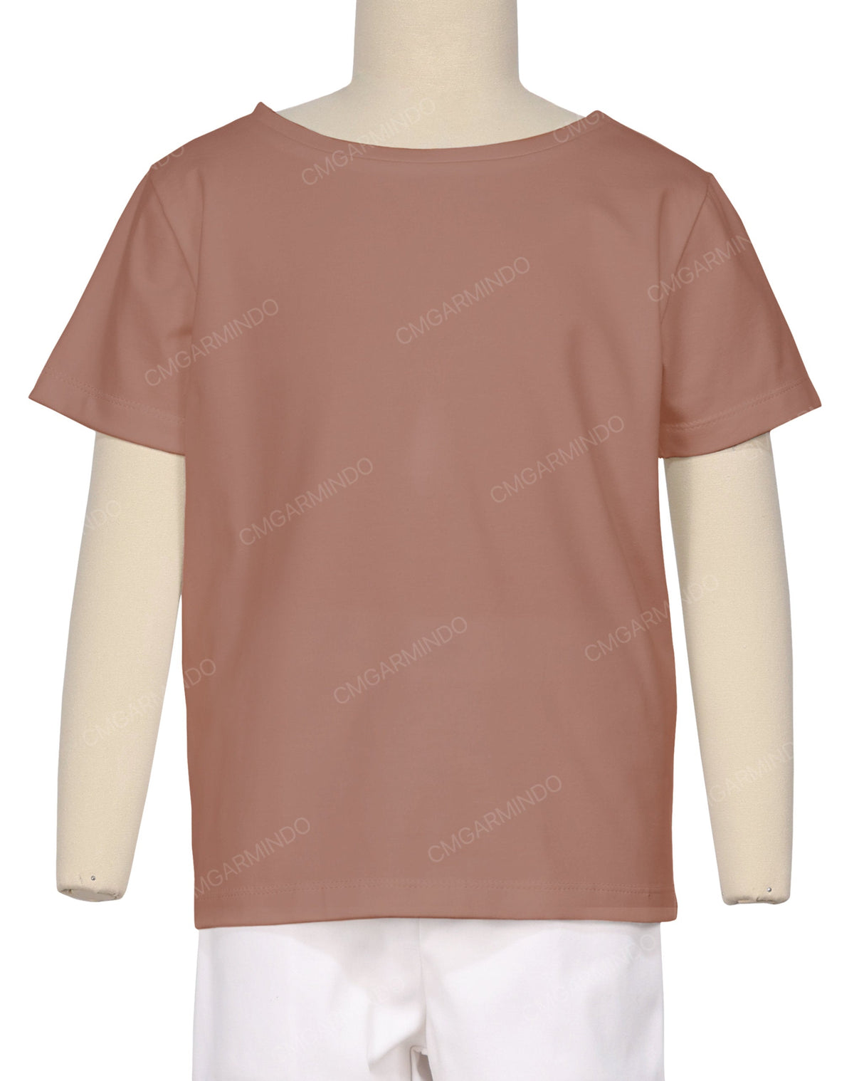 Relaxed Short Sleeve Boat Neck T-shirt